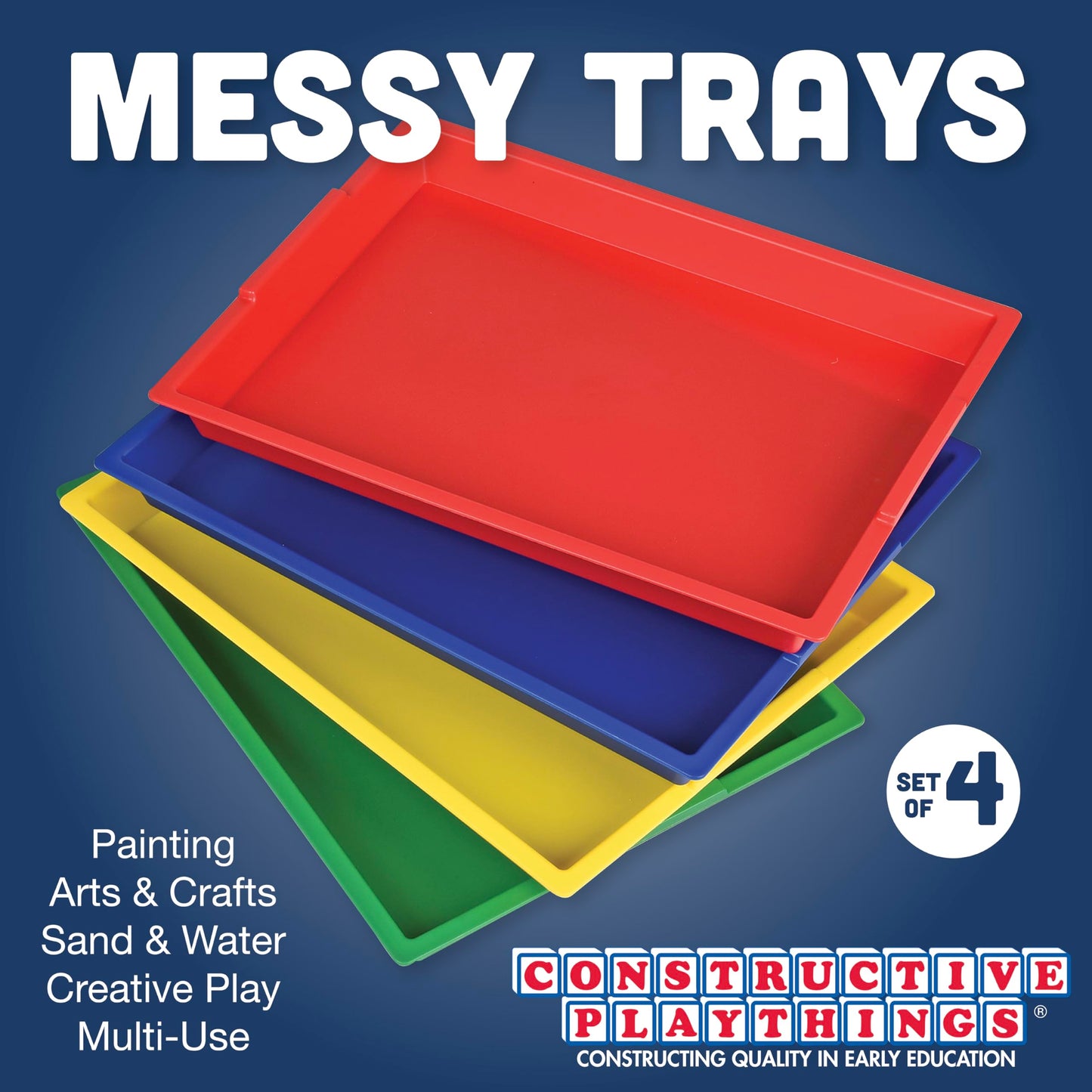 Messy Trays Set of 4 Colors