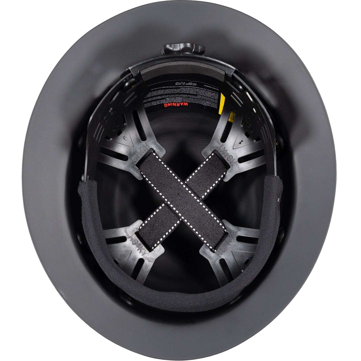 Dynamic WolfJaw Fiberglass Full Brim Hard Hat with Wheel Ratchet, 8 Point Suspension, ANSI/ISEA Z89.1 Type 1 Certified, Glass G Electrical Rating, Black (280-HP1481USA-11)