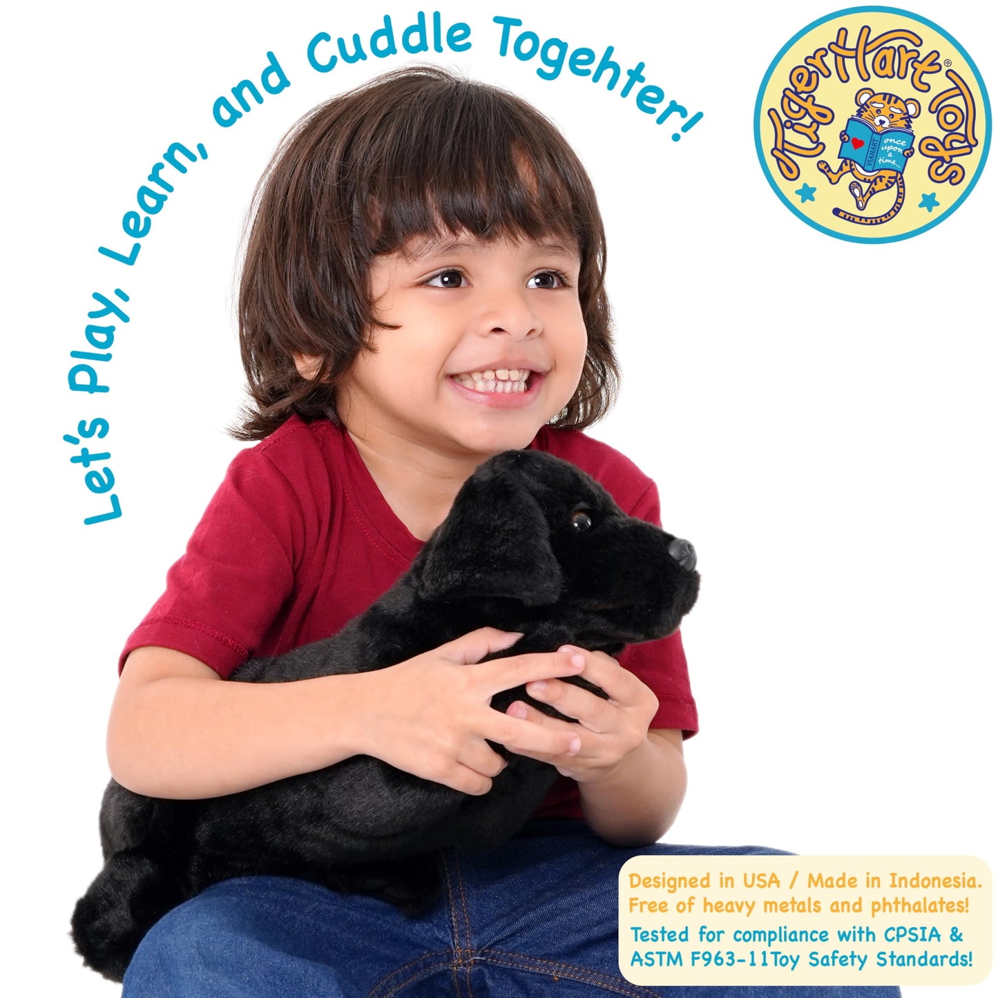 Blythe The Black Lab - 12 Inch Stuffed Animal Plush - by TigerHart Toys