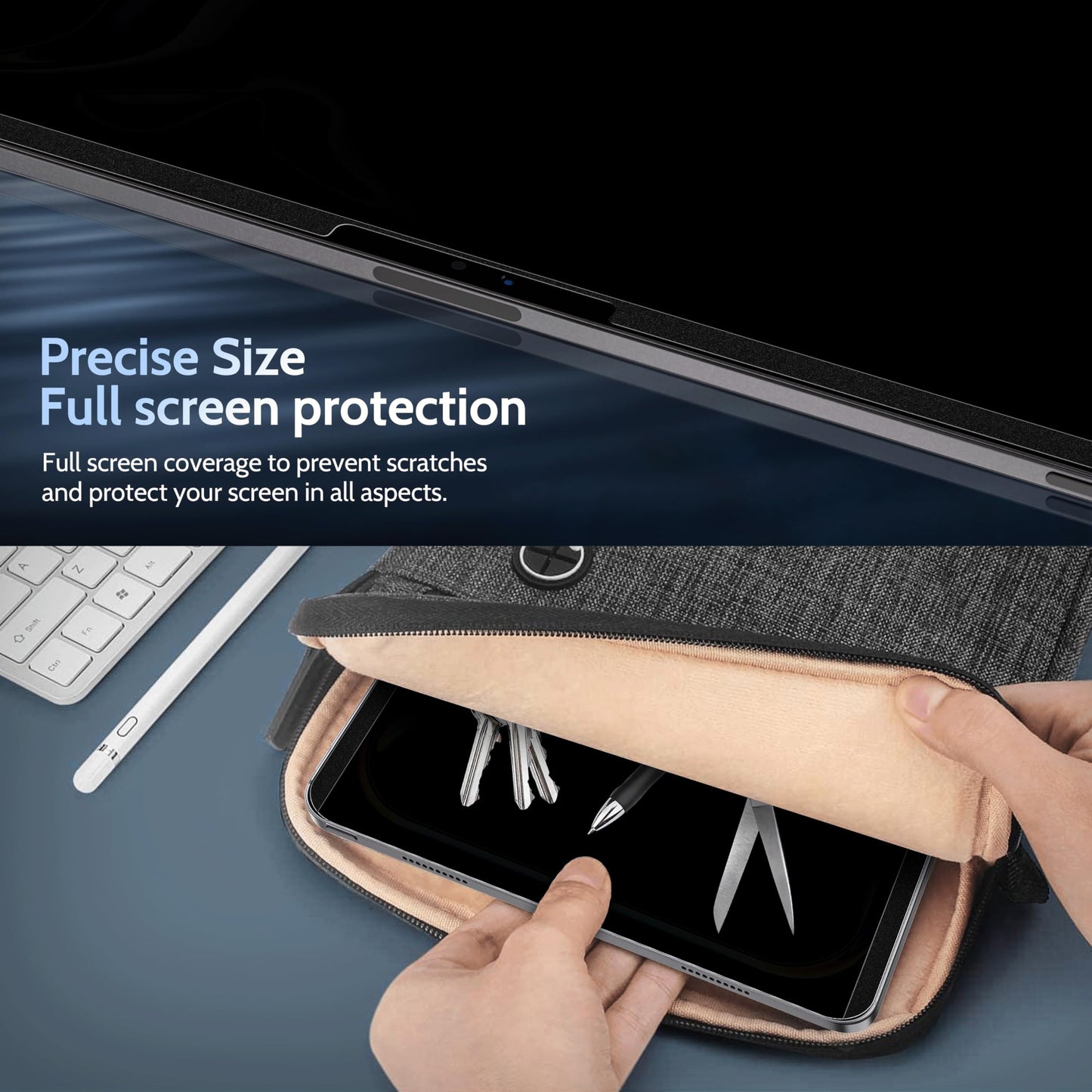 Peslv 4-Way Magnetic Privacy Screen for iPad Pro 13 Inch 7th (2024, M4),360 Removable Anti Blue Light Glare Spy Private Filter, High Sensitive Bubble-Free Easy Install Black Security Screen Protector