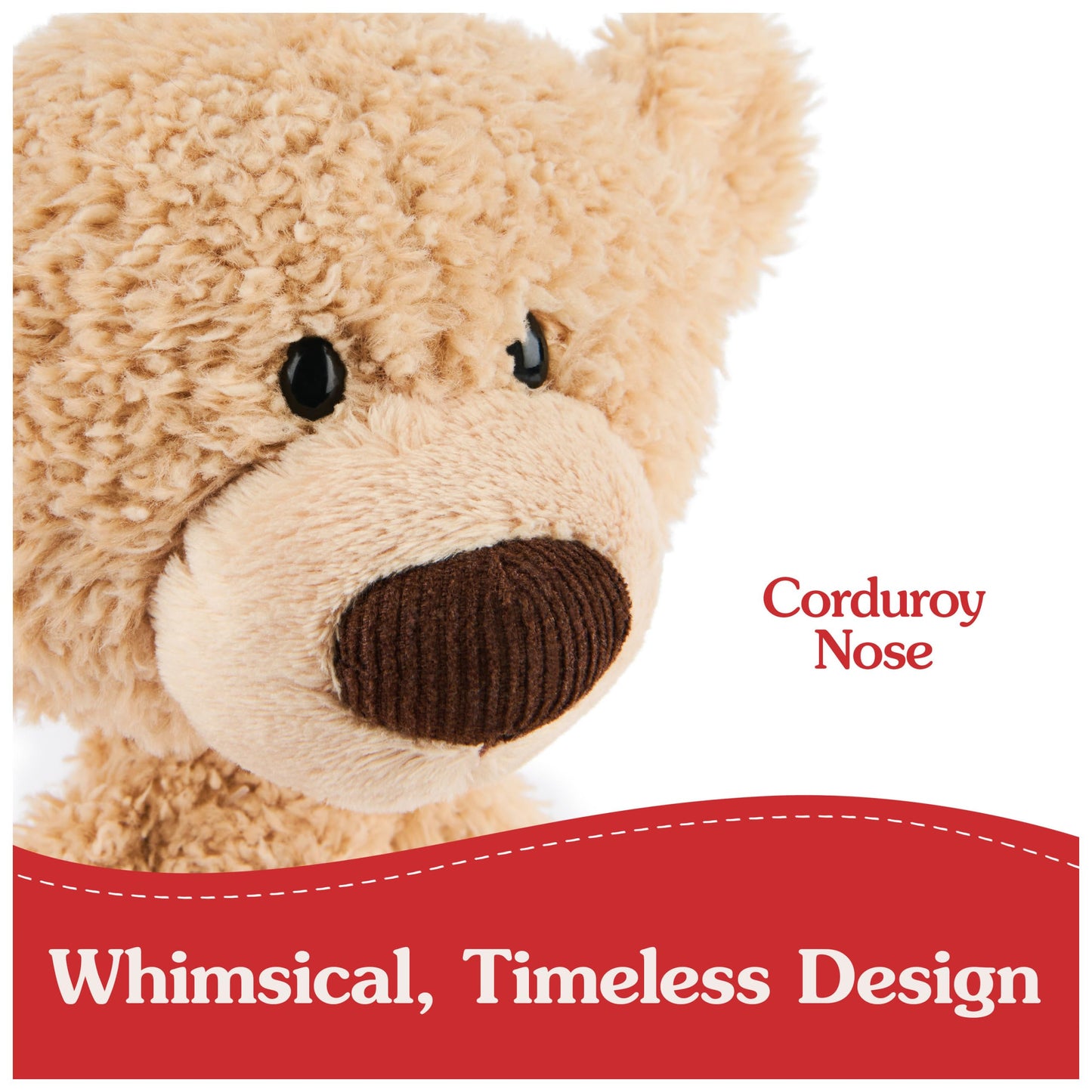 GUND Toothpick Classic Teddy Bear, Premium Stuffed Animal for Ages 1 and Up, Beige, 15