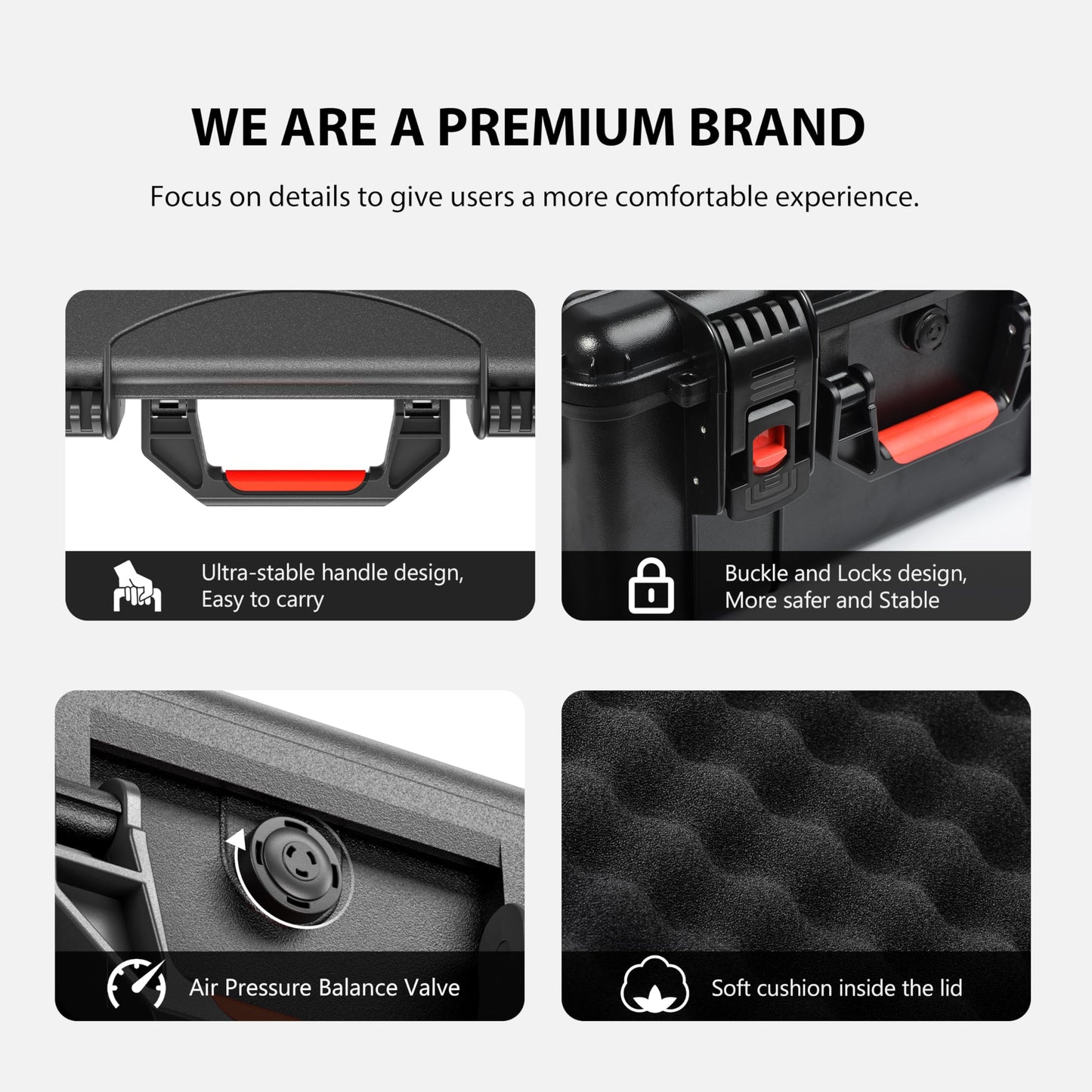 STARTRC Air 3S Case, Waterproof Carrying Hard Case for DJI Fly More Combo, Compatible With Accessories, RC 2/RC/RC-N3/N2 Controller, Charging Hub