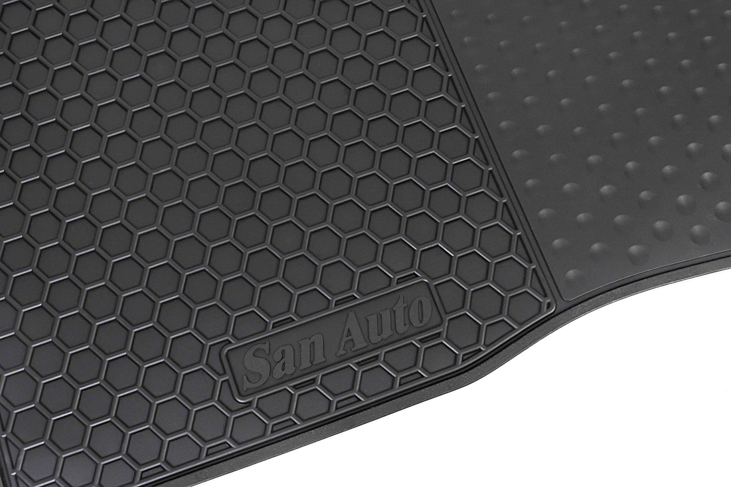 HD-Mart Car Rubber Floor Mat for Honda Civic Sedan 10th 2016 2017 2018 2019 2020 2021 Custom Fit Full Black Auto Floor Liners Mat All Weather Protection Heavy Duty Odorless
