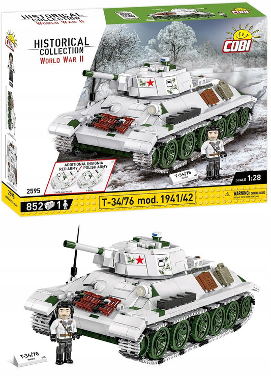 COBI Historical Collection WWII T-34/76 mod 1941/42 2-in-1 (PL/SOV) Tank