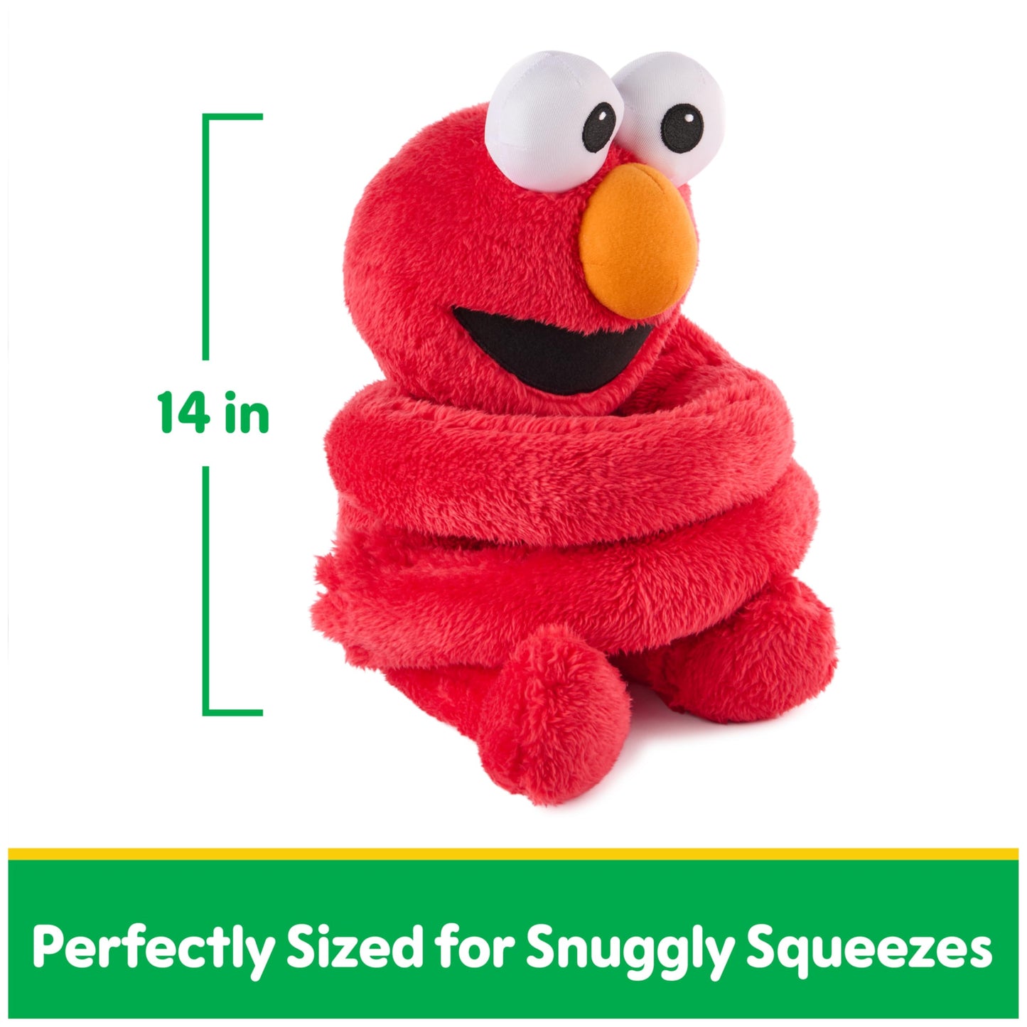 GUND Sesame Street Official Elmo Hug-a-Moves Plush, Plush Muppet, Sensory Toy, Premium Plush Toy for Ages 1 & Up, Red, 14”