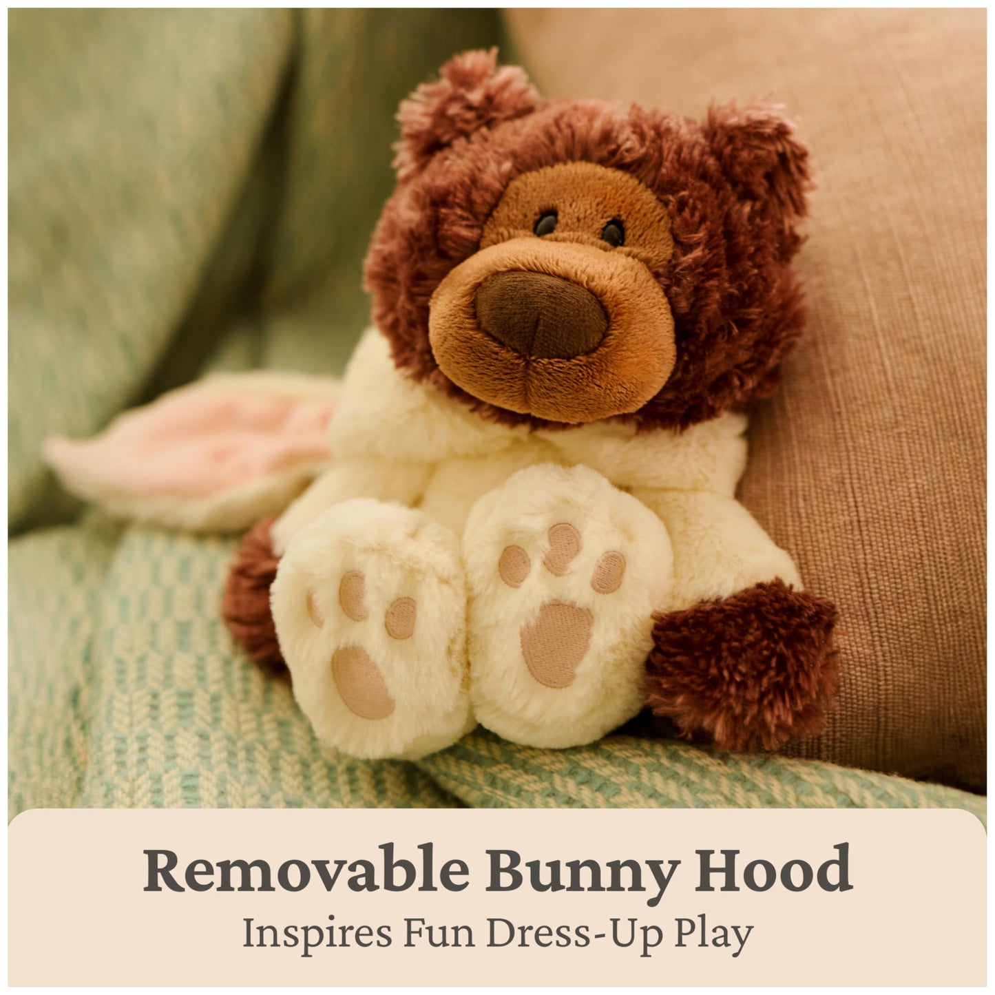 GUND Philbin Bunny Plush, Premium Teddy Bear with Easter Bunny Costume, Stuffed Animal for Ages 0 and Up, 10”