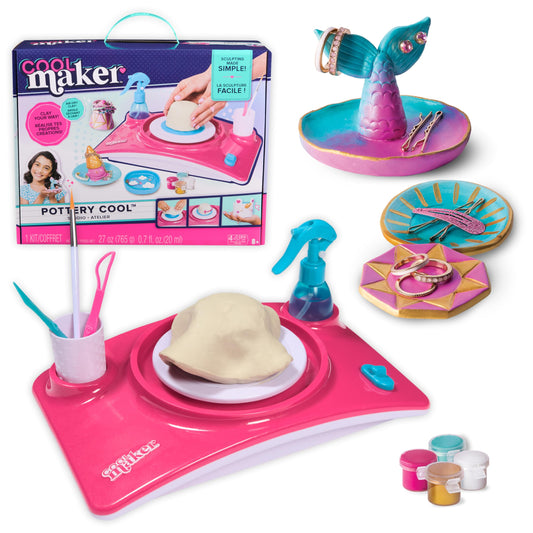 Cool Maker - Pottery Studio, Clay Pottery Wheel Craft Kit for Kids Age 6 and Up (Edition May Vary)