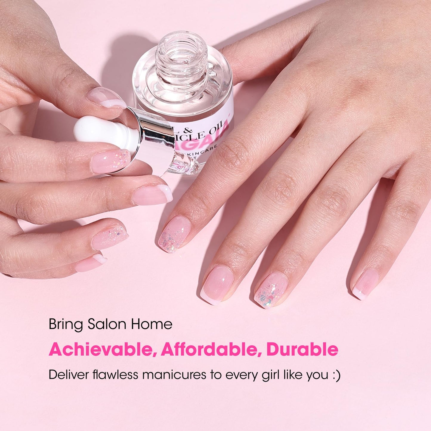 NAGAIA Premuim Nail Dipping System, Dip Essential Liquid Set, All In One Dip Liquid Kit, Home & Salon Nail Dipping Manicure, Air Dry Dip Powder System, Salon Acrylic Nail Alternative, 3 Replaced Brush