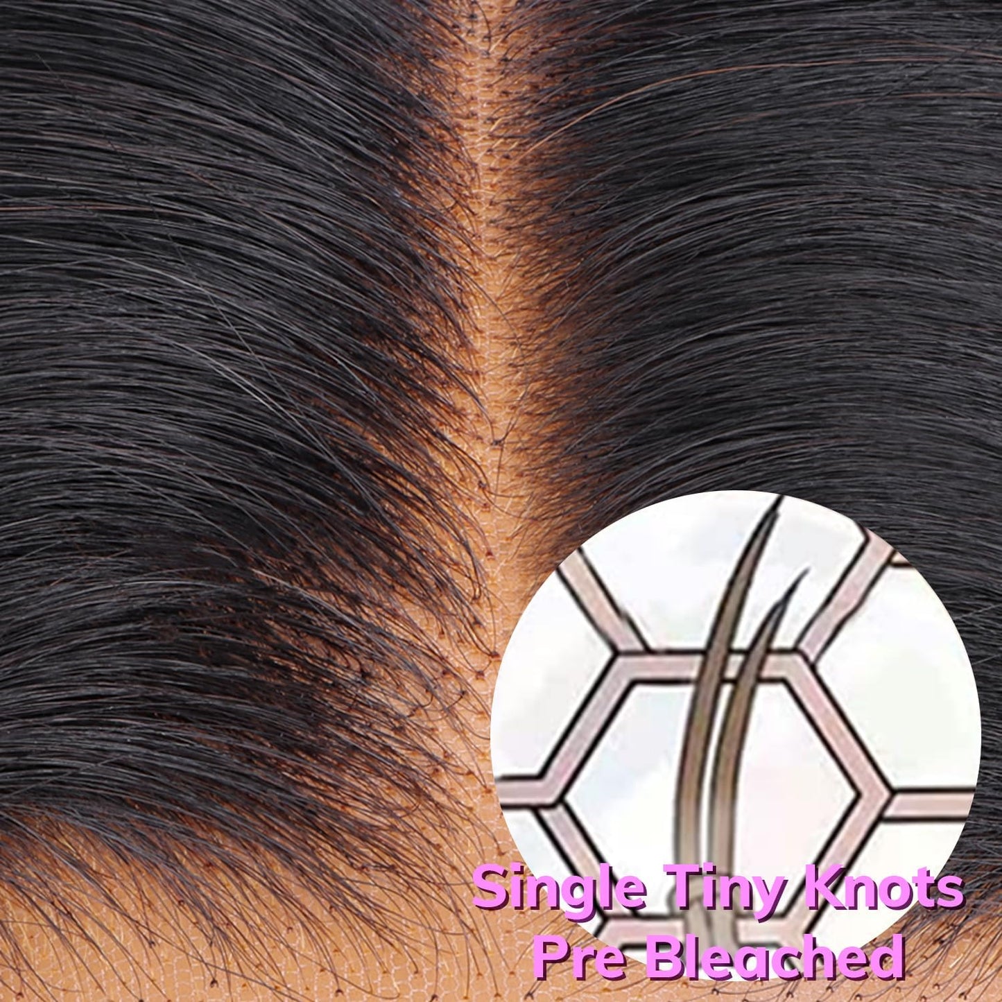 IDN BEAUTY SKINLIKE REAL HD 2X6 Lace Closure Human Hair 14 Inch Body Wave Closure Bleached Single Knots HD Closure Ultra-thin 2x6 Lace Closure Virgin Human Hair 0.1 mm Pre Plucked Hairline Closure