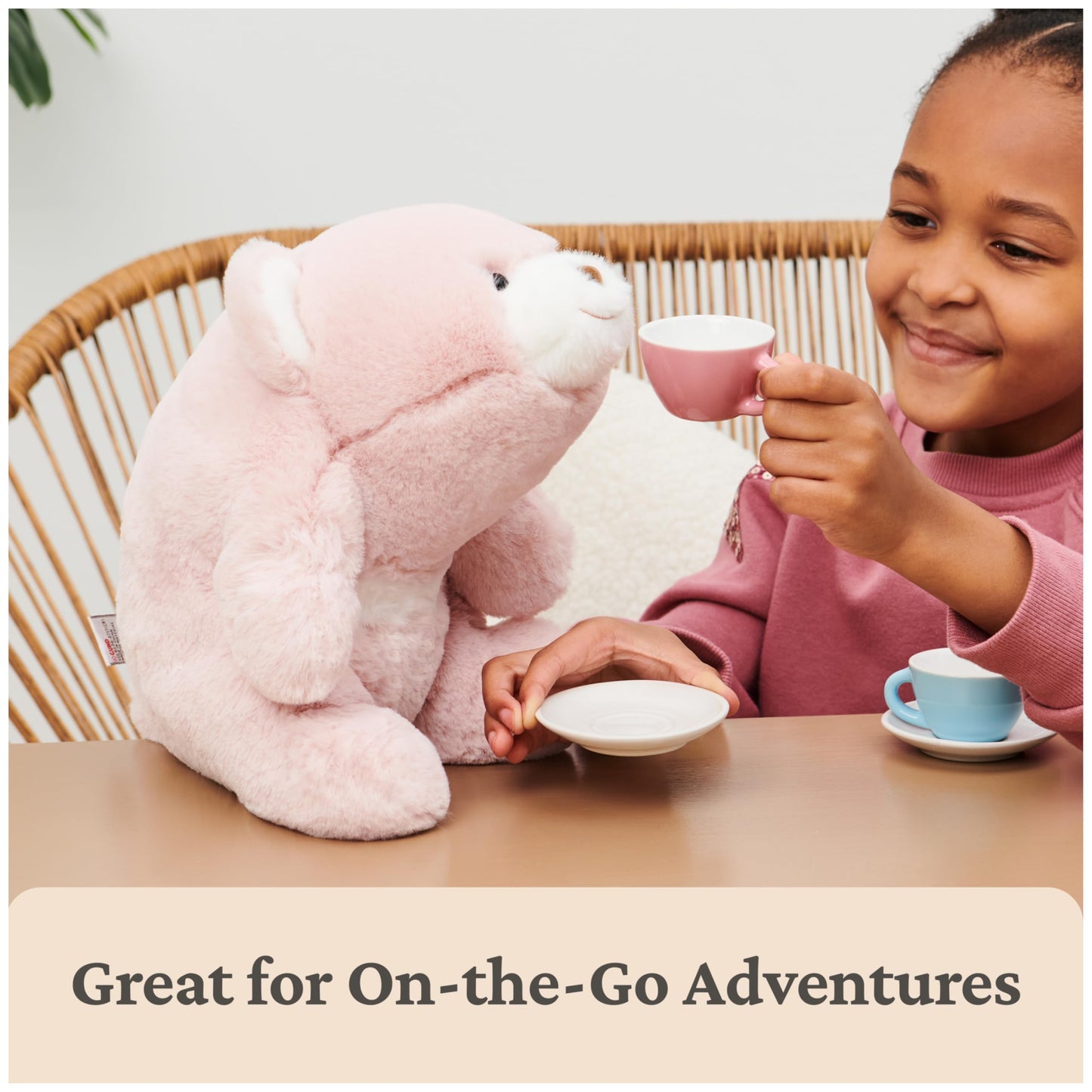 GUND Original Snuffles Teddy Bear, Premium Stuffed Animal for Ages 1 and Up, Pink, 10”