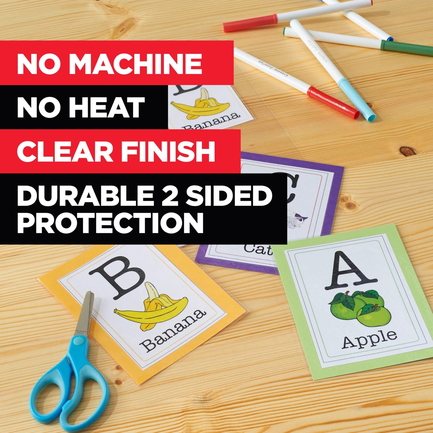 Scotch Self-Seal Laminating Sheets, Letter Size 9 in x 12 in, Single Sided, Pack of 50