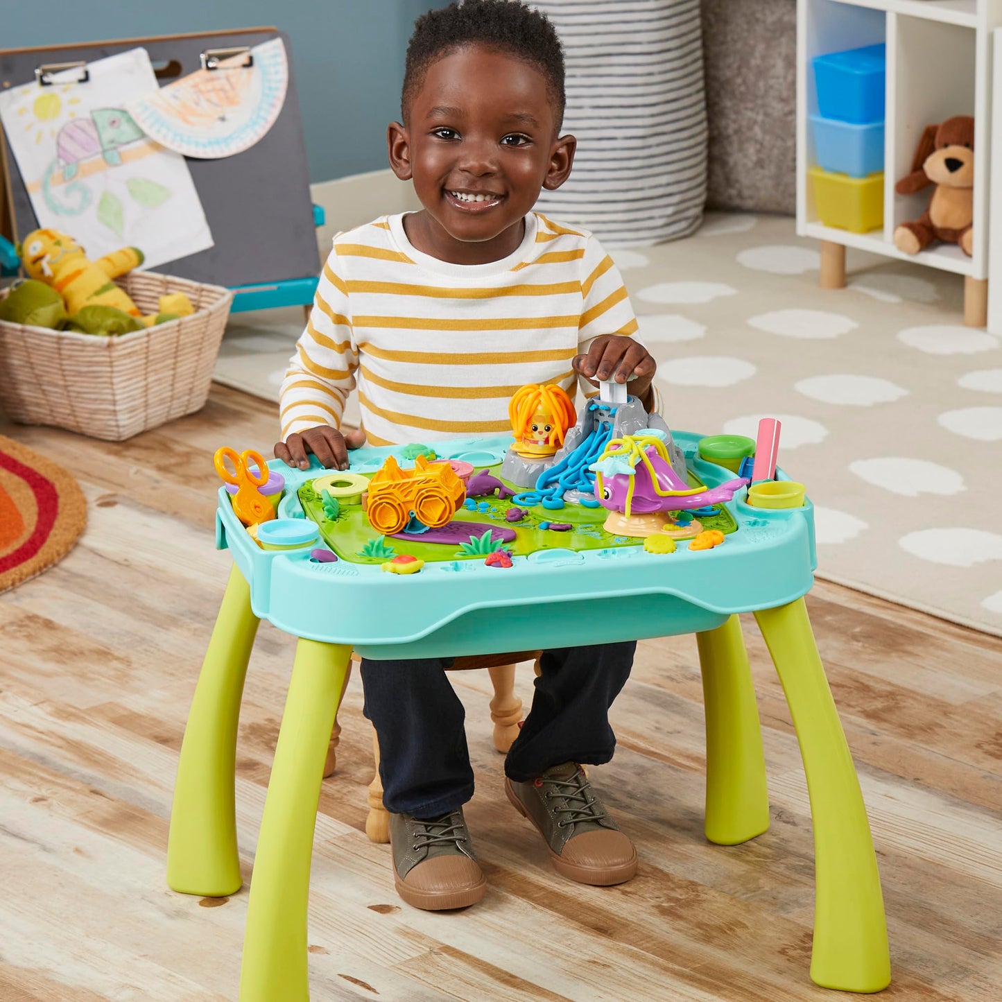 Play-Doh All-in-One Creativity Starter Station Activity Table, Preschool Toys for 3 Year Old Boys & Girls & Up, Starter Play-Doh Sets