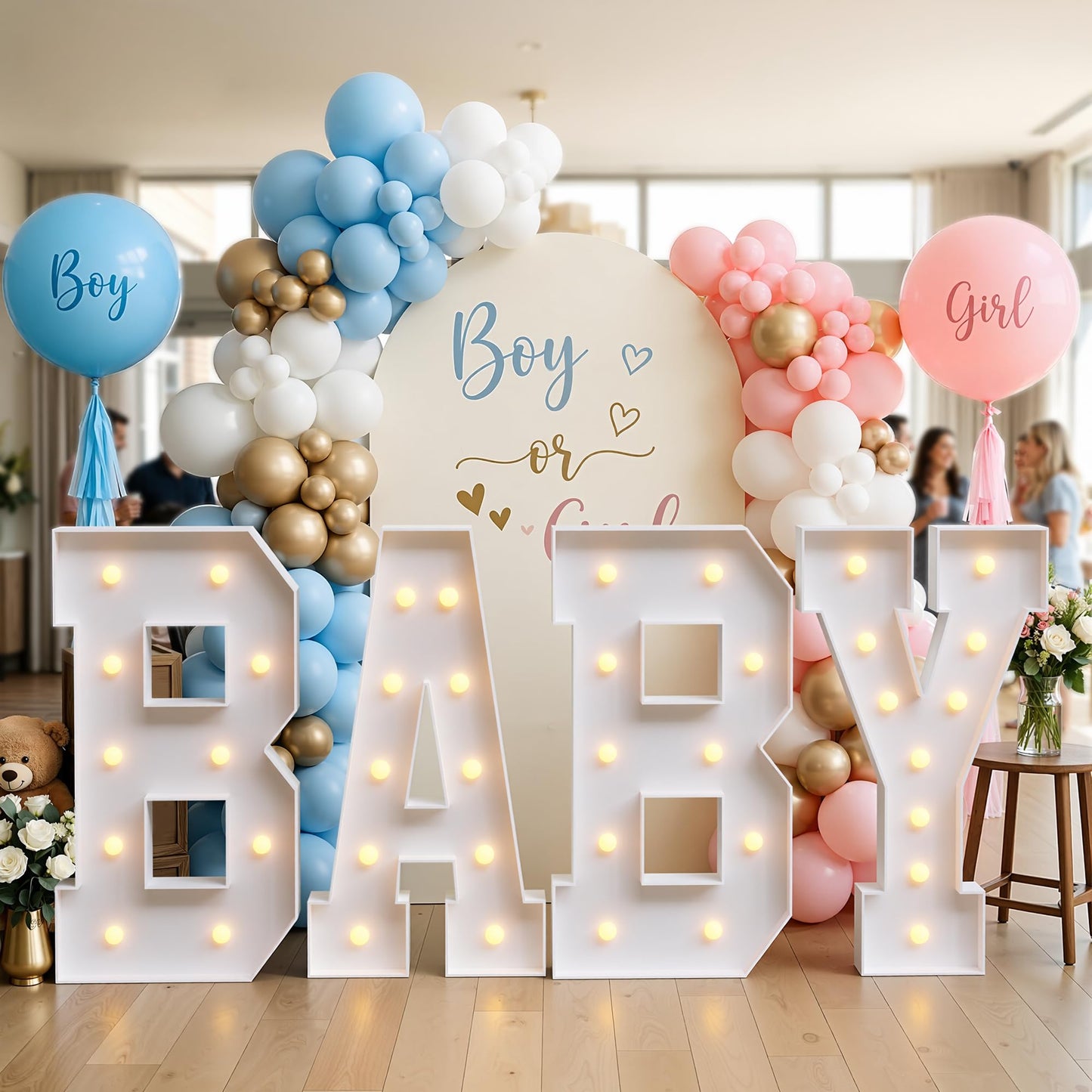 imprsv 4FT Marquee Light Up Letters for Birthday Party Decorations Large Marquee Letters for Wedding Event Bridal Shower Engagement Anniversarty Party Decor,Letter V