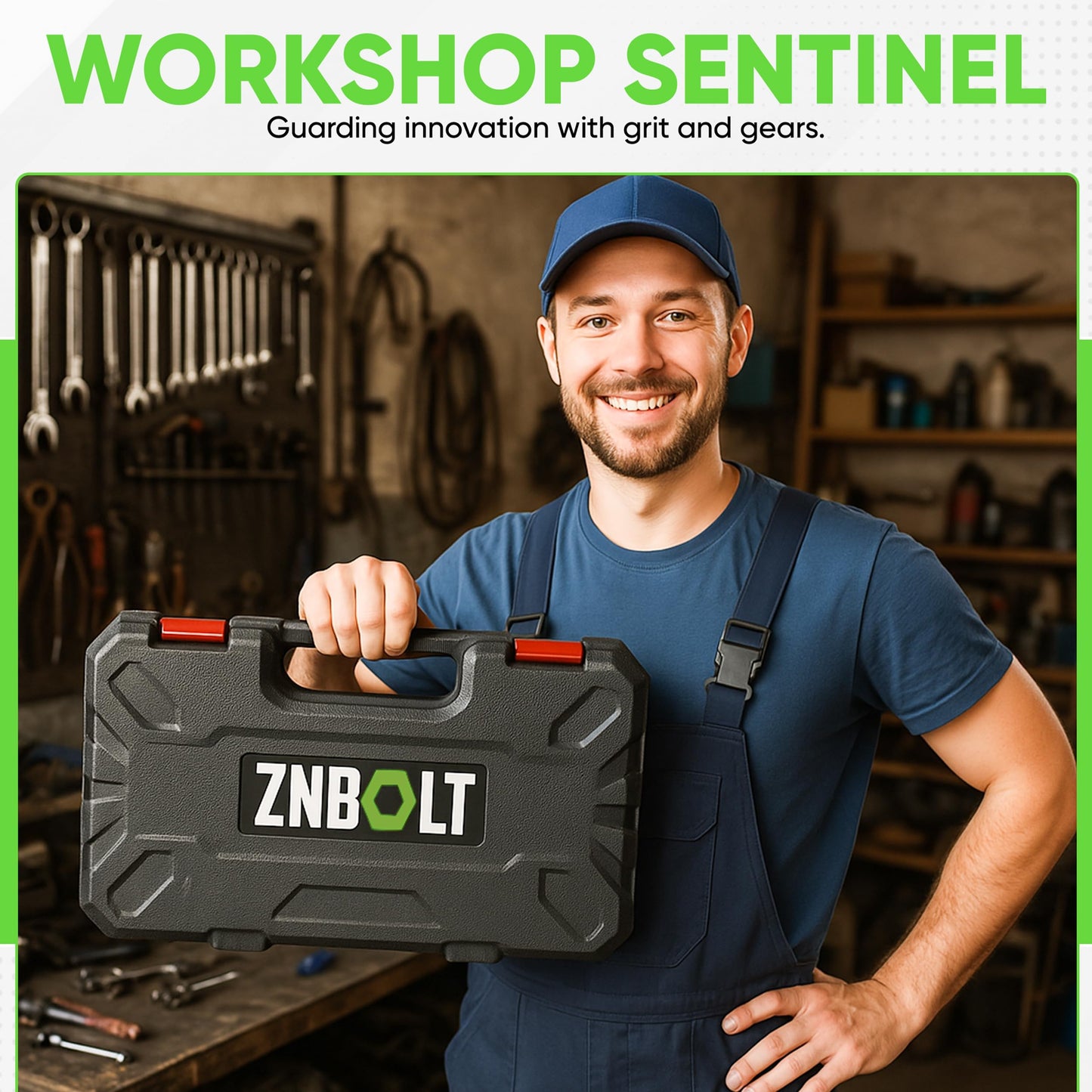 ZNBOLT Dual Function Hand Rivet Gun with Rugged Carrying Case – Heavy Duty Single Hand Riveter with 400+ pcs Rivet Nuts, 15 Mandrels, 5 Rivet Nozzles, Blind Rivets for Plastic, Wood, Metal, Leather
