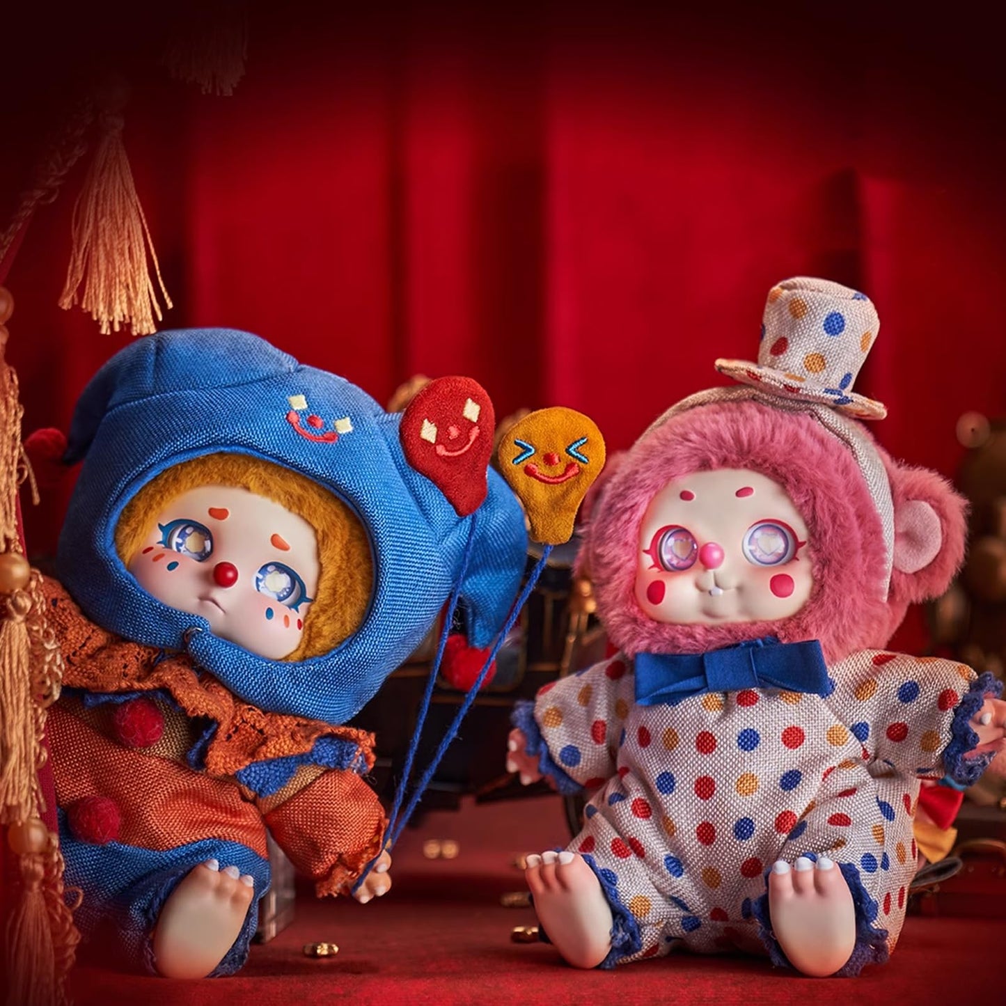 CALEMBOU Plush Doll Blind Box Figures, Timeshare Cino Dream Tour Circus Series Stuffed Mystery Box Toy, Kawaii Mystery Plush Collectible Birthday Gift for Girls (1PC)