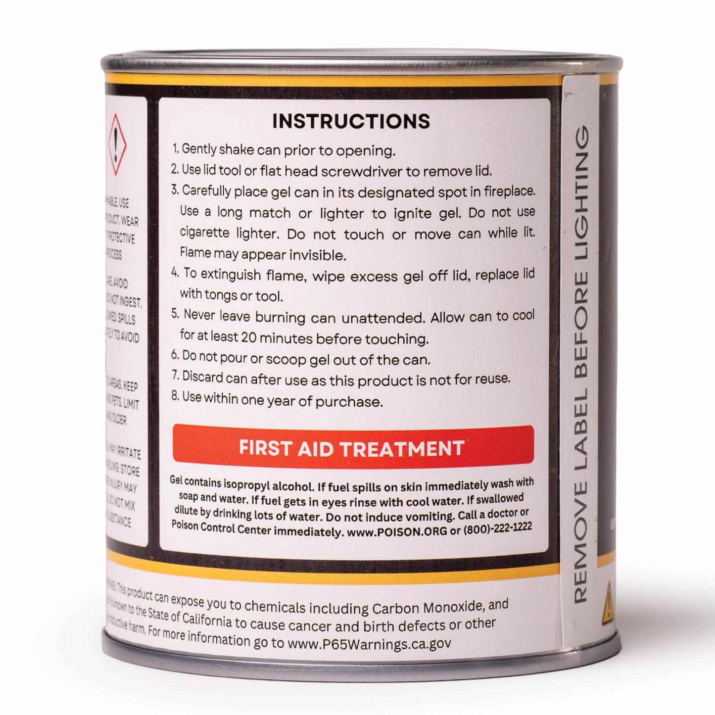 Superior Trading Co. Citronella Gel Fuel Cans, Clean-Burning Bioethanol, Smoke-Free, Fresh Scent 3-Hour Burn, Indoor & Outdoor Safe, 368g, 6 Pack