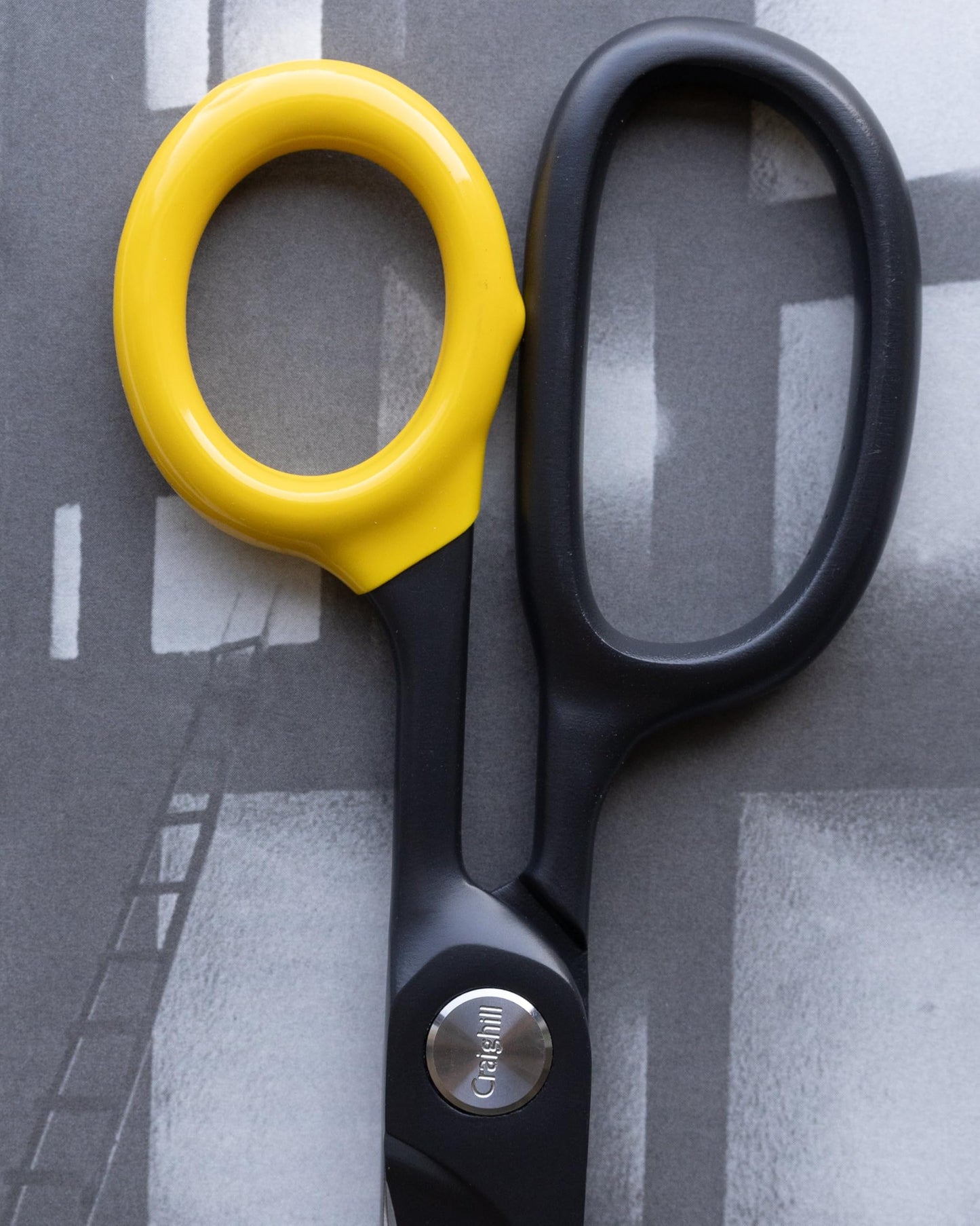 Craighill Chroma Scissors - 8.5” Heavy Duty Stainless Steel All Purpose Scissors for Office Supplies, Crafts & Home, Ultra Sharp, Comfort Grip Handles - Black