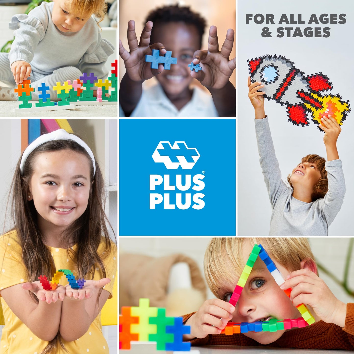PLUS PLUS Isoscapes, Interlocking Mini Building Blocks, 3D Puzzle Stem Toy for Kids, Office and Home Decor - Cabin