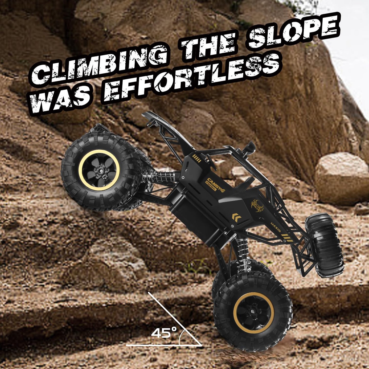 Jiakora RC Cars Remote Control Car 1:12 Off Road Truck, Metal Shell LED Headlights Offroad Monster RC Truck, 4x4 All Terrain Hobby RC Cars Toys for Boys Kids Adults Gifts 8-12