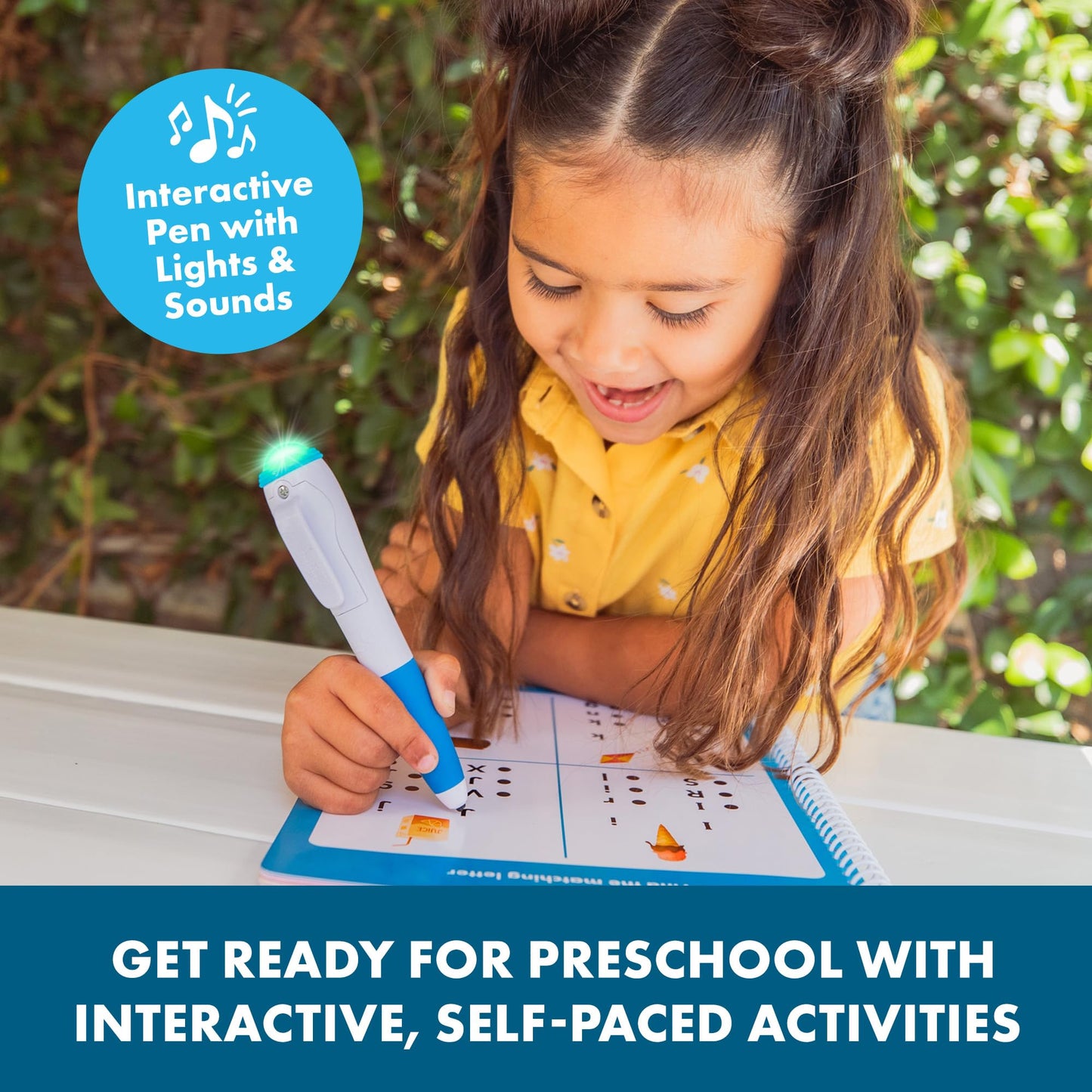 Educational Insights Hot Dots Let's Learn Pre-K Reading - Learn to Read Preschool Workbook with Interactive Pen, Kids Travel Activity, Ages 3+