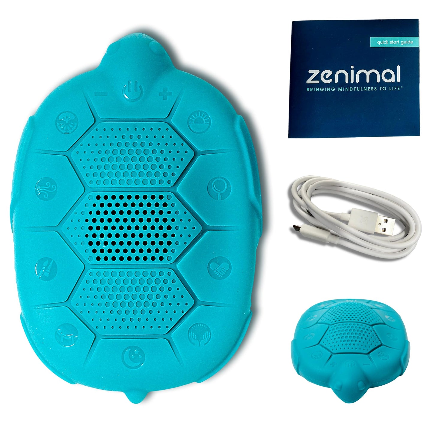 Zenimal Kids Meditation Audio Player - Patented Screen-Free Mindfulness Device with 9 Audio Meditations and 60 Minutes of Soothing Sounds and Music, Teal