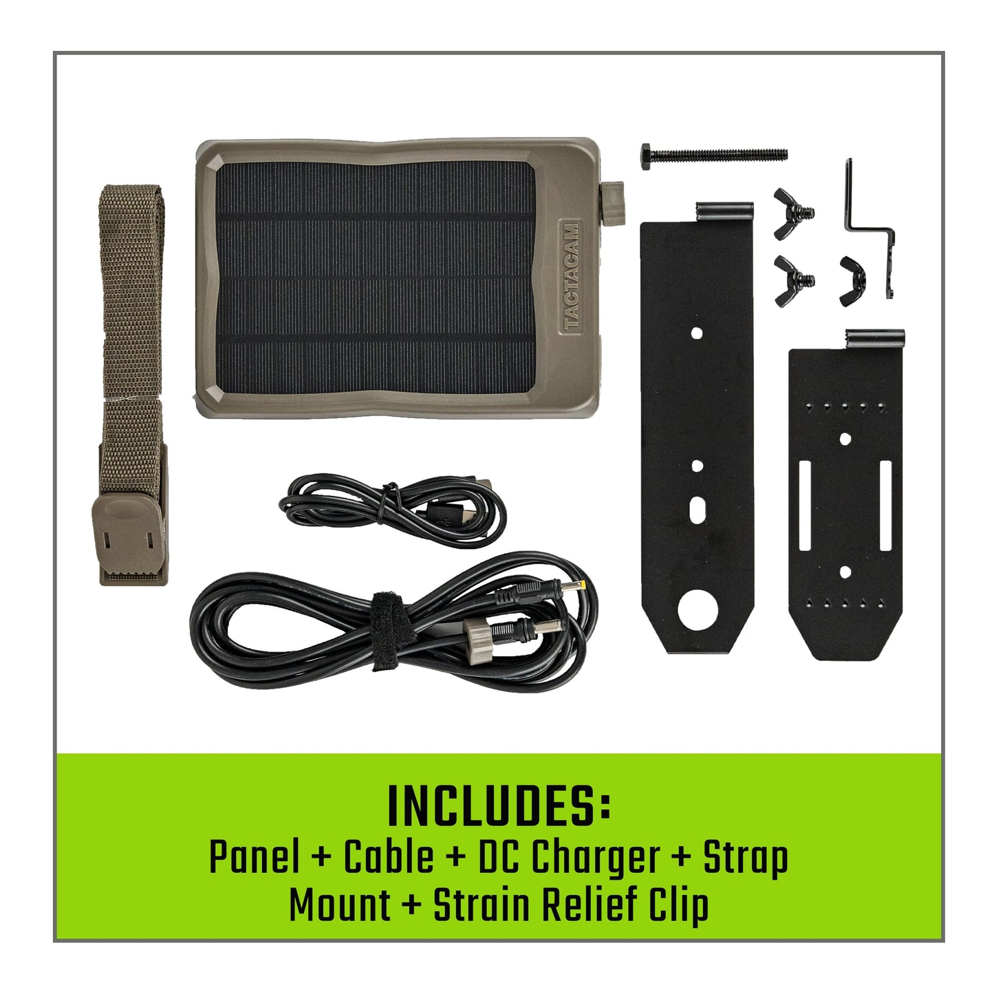 TACTACAM Reveal Solar Panel for Cellular Trail Cameras X 2.0, X, Gen 1, SK, XB (Solar Panel)