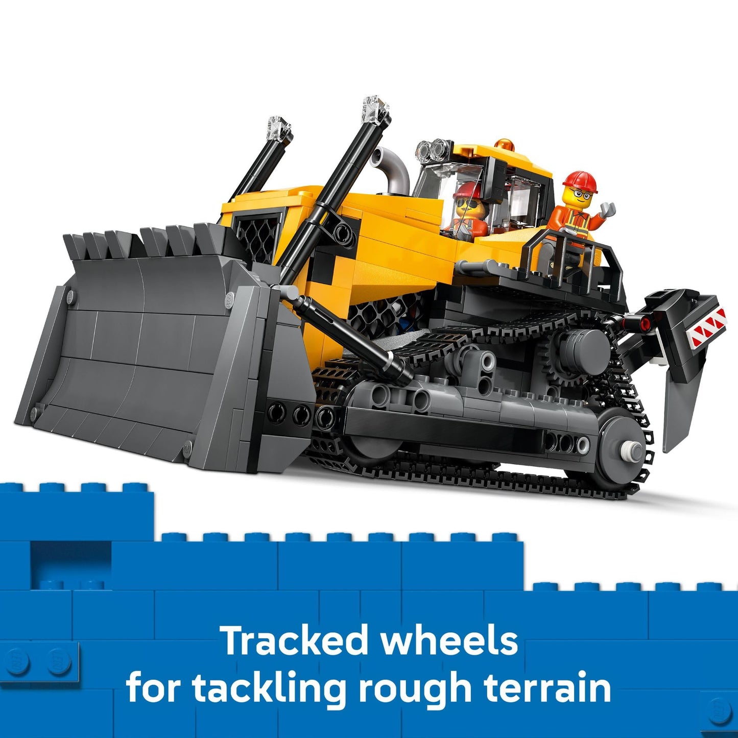 LEGO City Yellow Bulldozer Construction Site Building Toy for Kids, Ages 8+ - Pretend Play Set & Construction-Themed Building Blocks W/Toy Bulldozer Idea for Boys & Girls - 60466