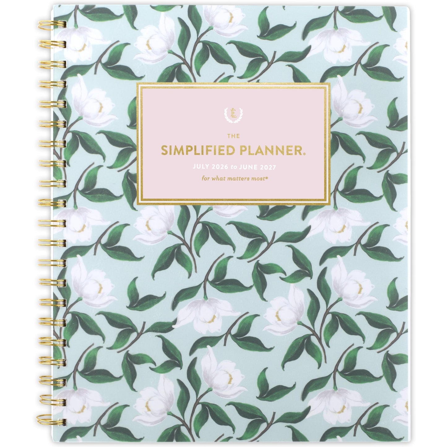 AT-A-GLANCE Planner 2026-2027 Weekly & Monthly Academic 12-Month July-June, 8-1/2" x 11", Simplified by Emily Ley, Savanna Blooms (EL50-905A)