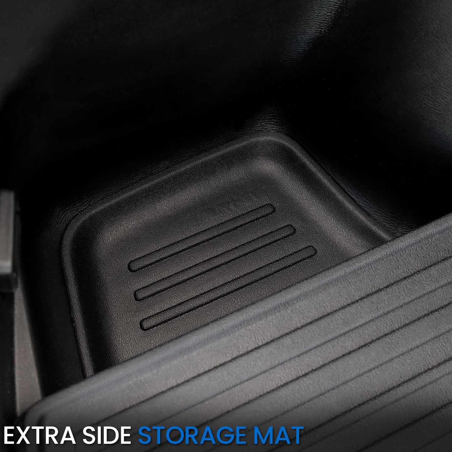 JOULARISE Cargo Liner Backrest Mats for 2022-2025 2026 Mitsubishi Outlander (Not Fit Sport or PHEV), All Weather TPE Cargo Trunk Mat Seat Back Protectors Accessories(Cargo Mat+3rd Row Backrest Mats)