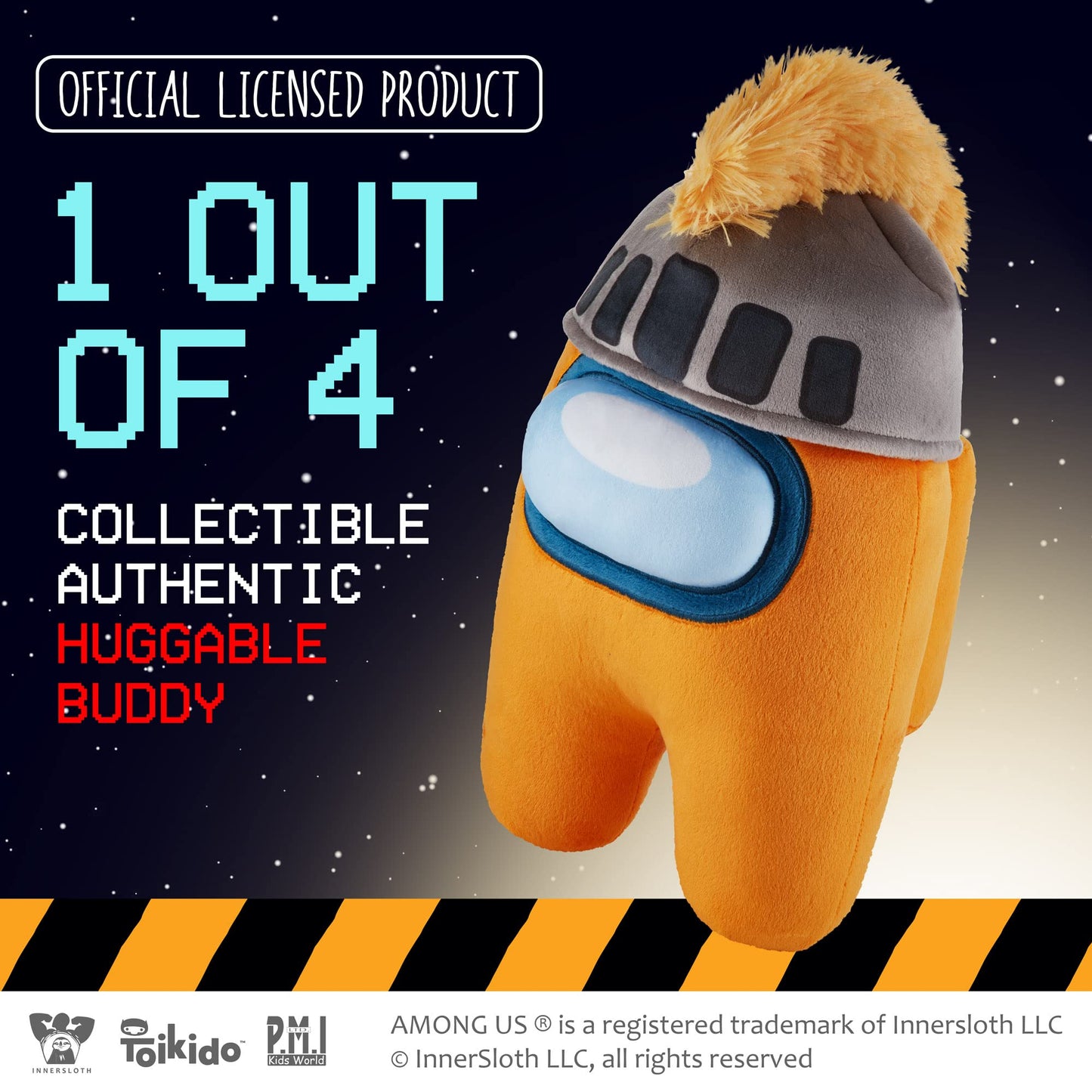 Among Us Plush Buddies | Four 1-Foot-Tall Huggable Among Us Plushie Collectibles | Playable Among Us Toys | Among Us Kids’ Toys by P.M.I. | 12 Inches (Knighted Knight)