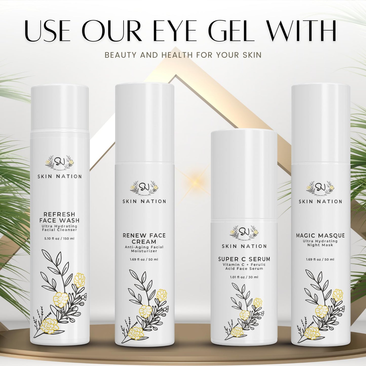 Revitalizing Under Eye Cream, Under Eye Brightener with Plant Based Actives that Boosts Collagen, Can Help With Dark Circles, Can Help Diminish Fine Lines and Help Create Firm Radiant Skin