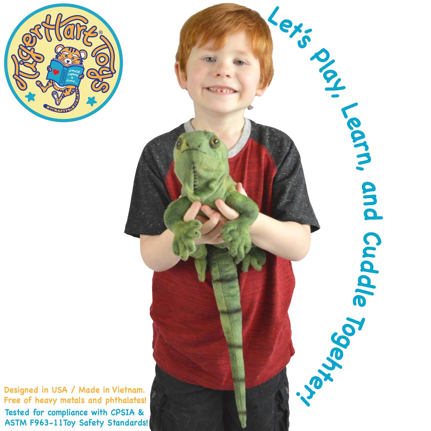 Igor The Iguana - 26 Inch Long Stuffed Animal Plush Lizard - by TigerHart Toys