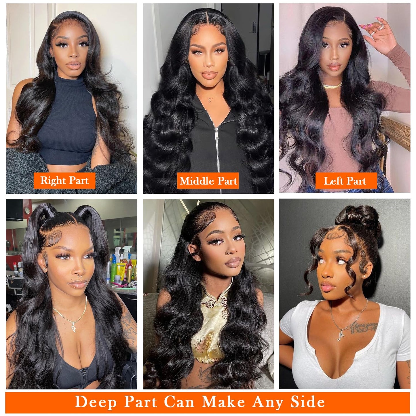 28 Inch Body Wave Lace Front Wigs Human Hair 13x4 HD Transparent Lace Frontal Wigs Human Hair 180% Density Glueless Wigs Human Hair Pre Plucked With Natural Hairline Baby Hair Wigs For Black Women