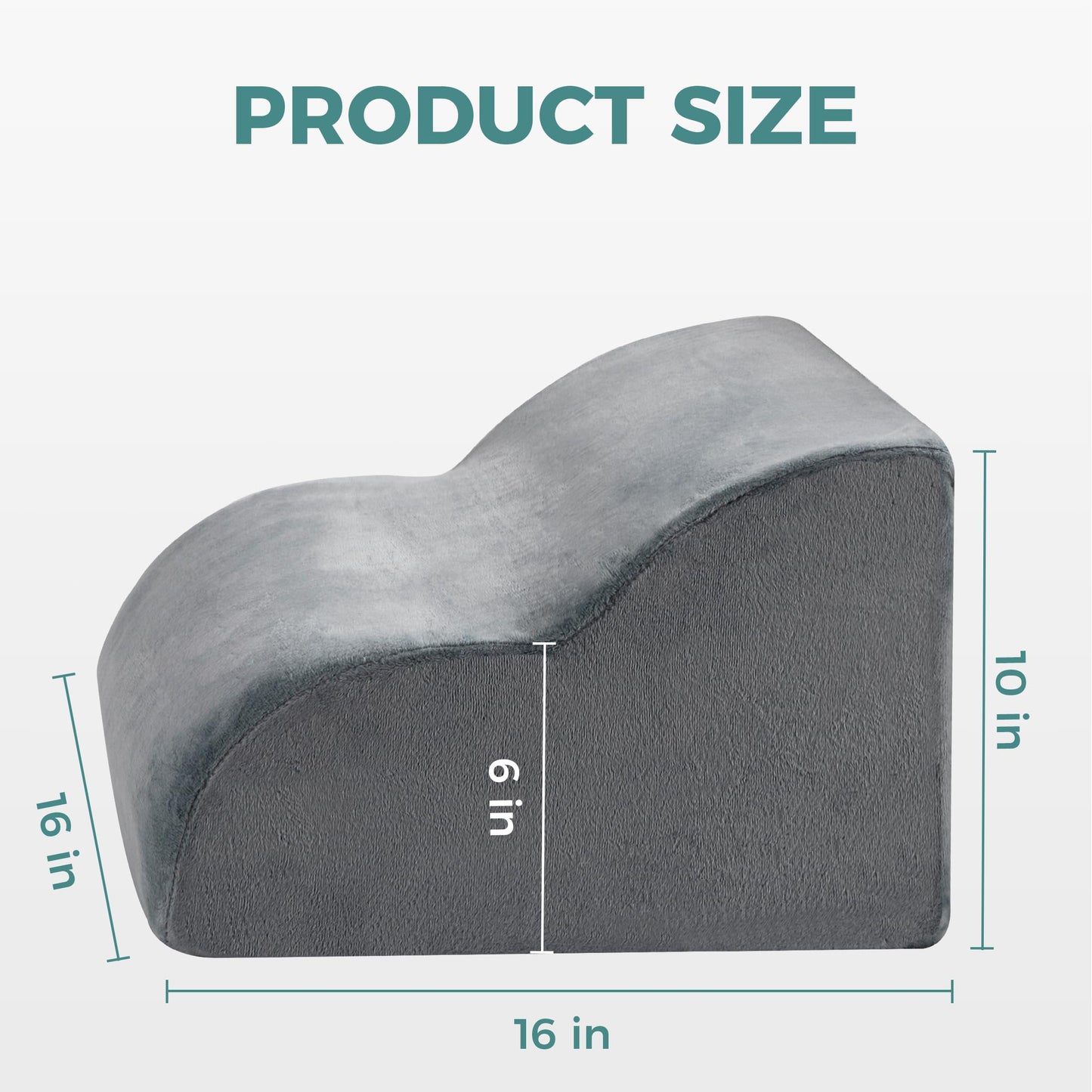 Ganondorf Ergonomic Foot Rest for Under Desk at Work Multi-Purpose Foot Stool Leg Elevation Pillow Back Support Cushion & Lap Desk Support, High-Density Foam with Washable Cover