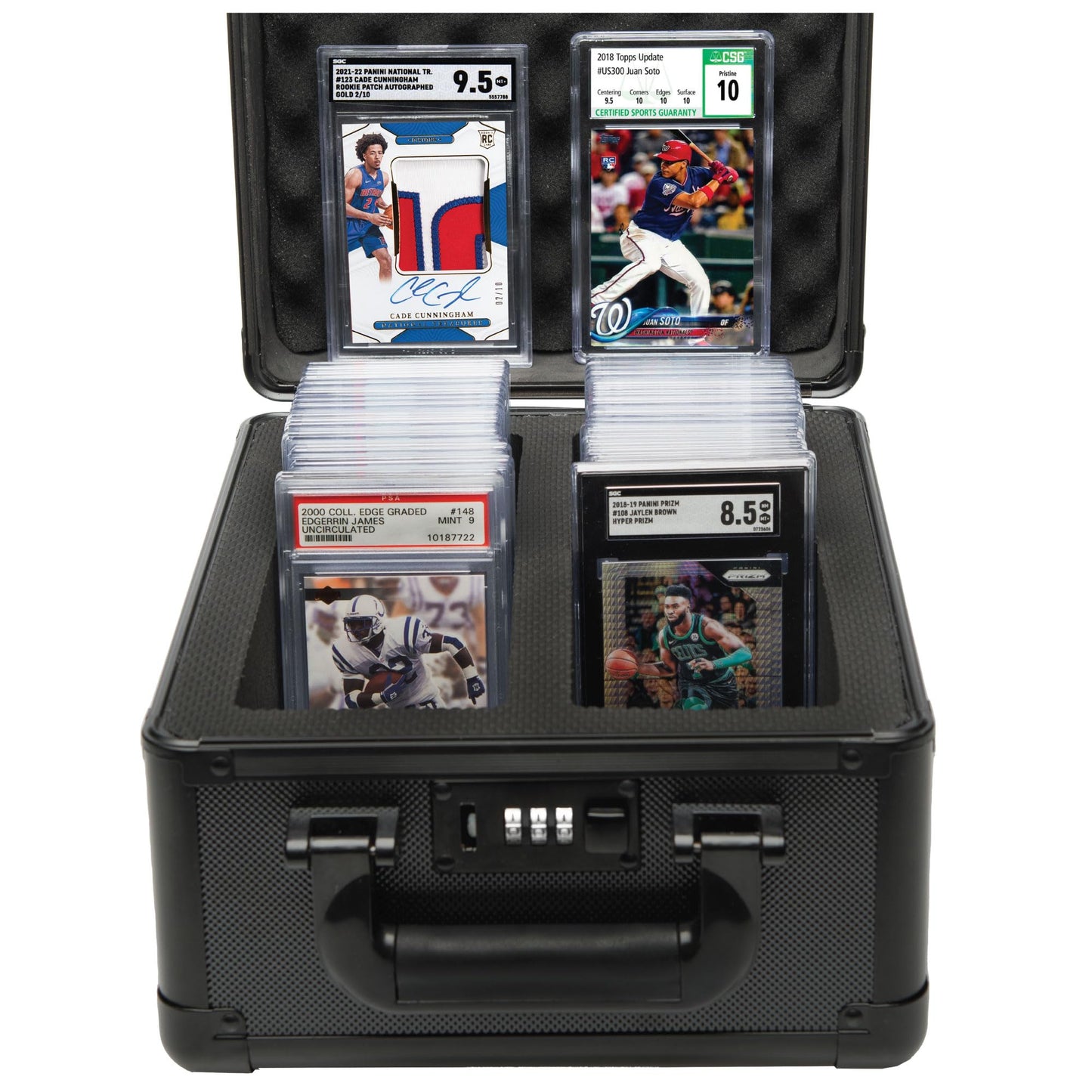 Panopply SLAB ARMOR 80+ 2 Row Psa Graded Card Storage Box Graded Card Case Psa Slab Case Graded Cards Baseball Cases for Sports Cards Storage (2 ROW)