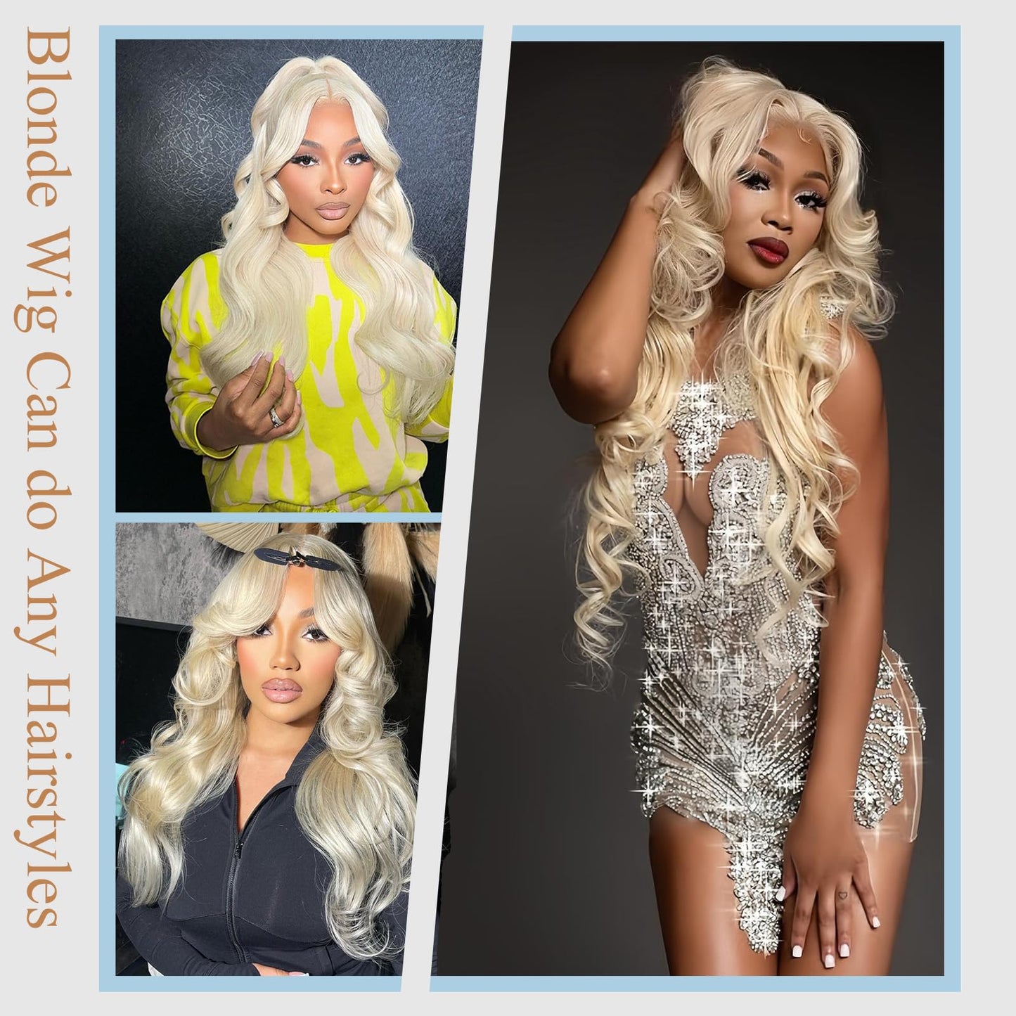30 Inch 613 13x6 Lace Front Wig Human Hair 200 Density Body Wave Blonde Wig Human Hair Pre Plucked 613 HD Lace Frontal Wig 13x6 Body Wave Wigs With Baby Hair For Women