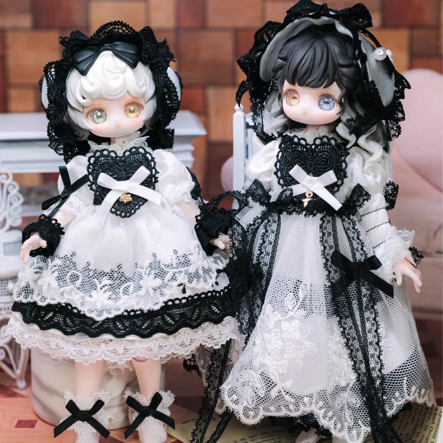 CALEMBOU BJD Blind Box, Vintage Treasures Series 15cm Ball Jointed Doll, Cute Dress Up Doll with Joints, Collection Action Figure Toys, Gift for Girls Boys