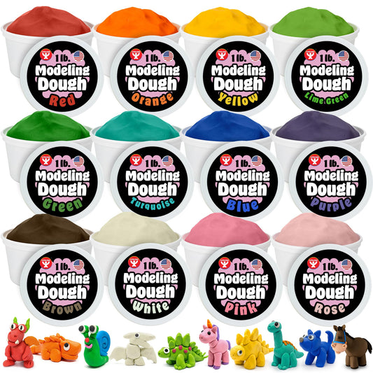 Dazzlin' Dough Assortment - 1 Lb. Each of 12 Colors