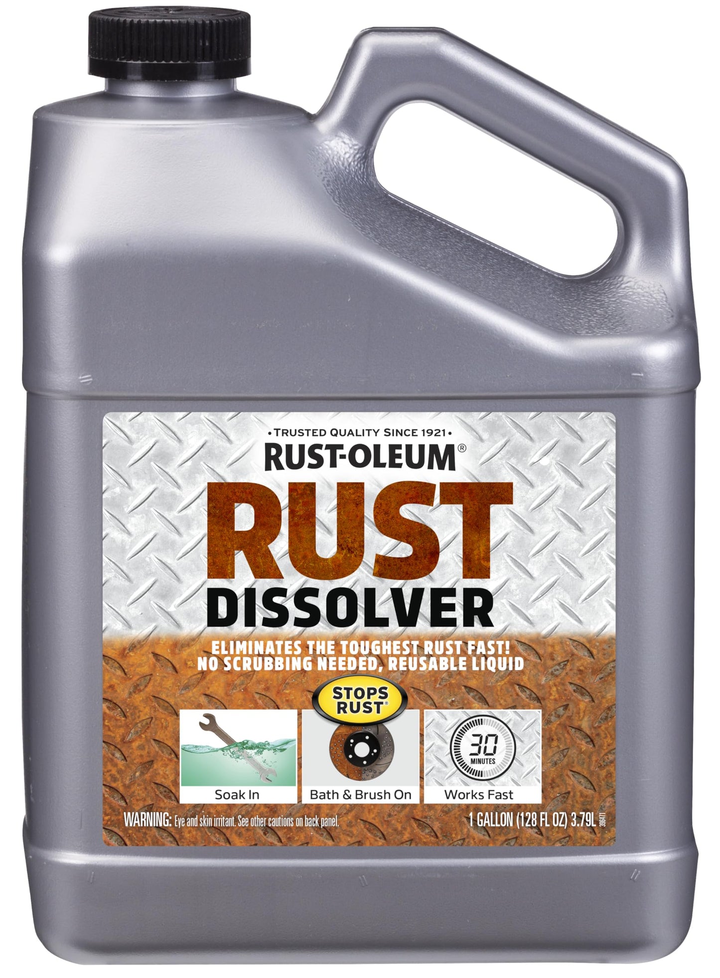Rust-Oleum Rust Dissolver Soak & Bath | Heavy-Duty Corrosion Remover for Metal Tools, Cars, Bikes, Grills, Bolts, Firearms & More | Gallon