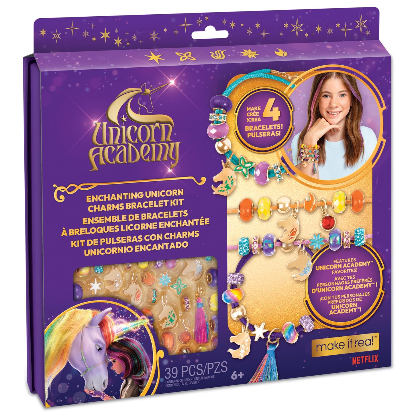 UNICORN ACADEMY ENCHANTED UNICORN CHARM BRACELET KIT