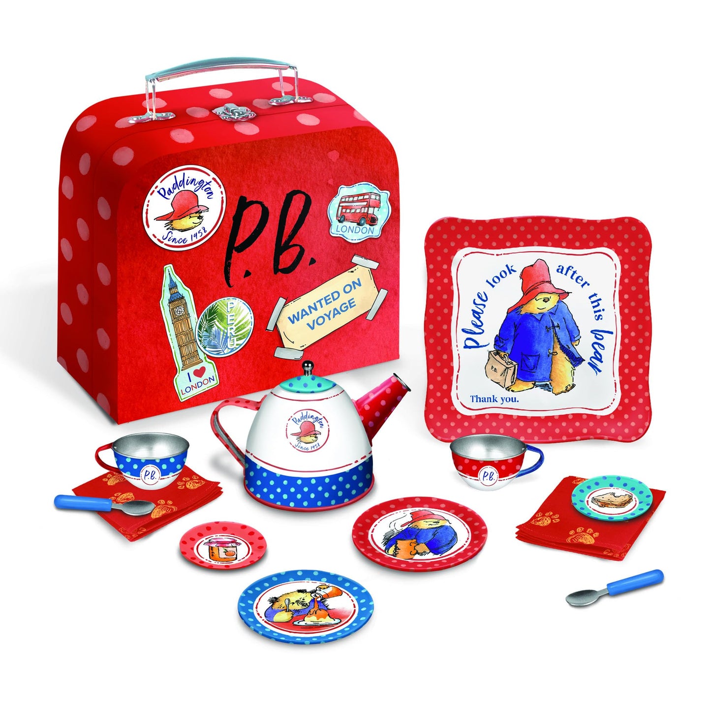 YOTTOY Classic Paddington Bear Soft Stuffed Animal Plush Toy, 10"