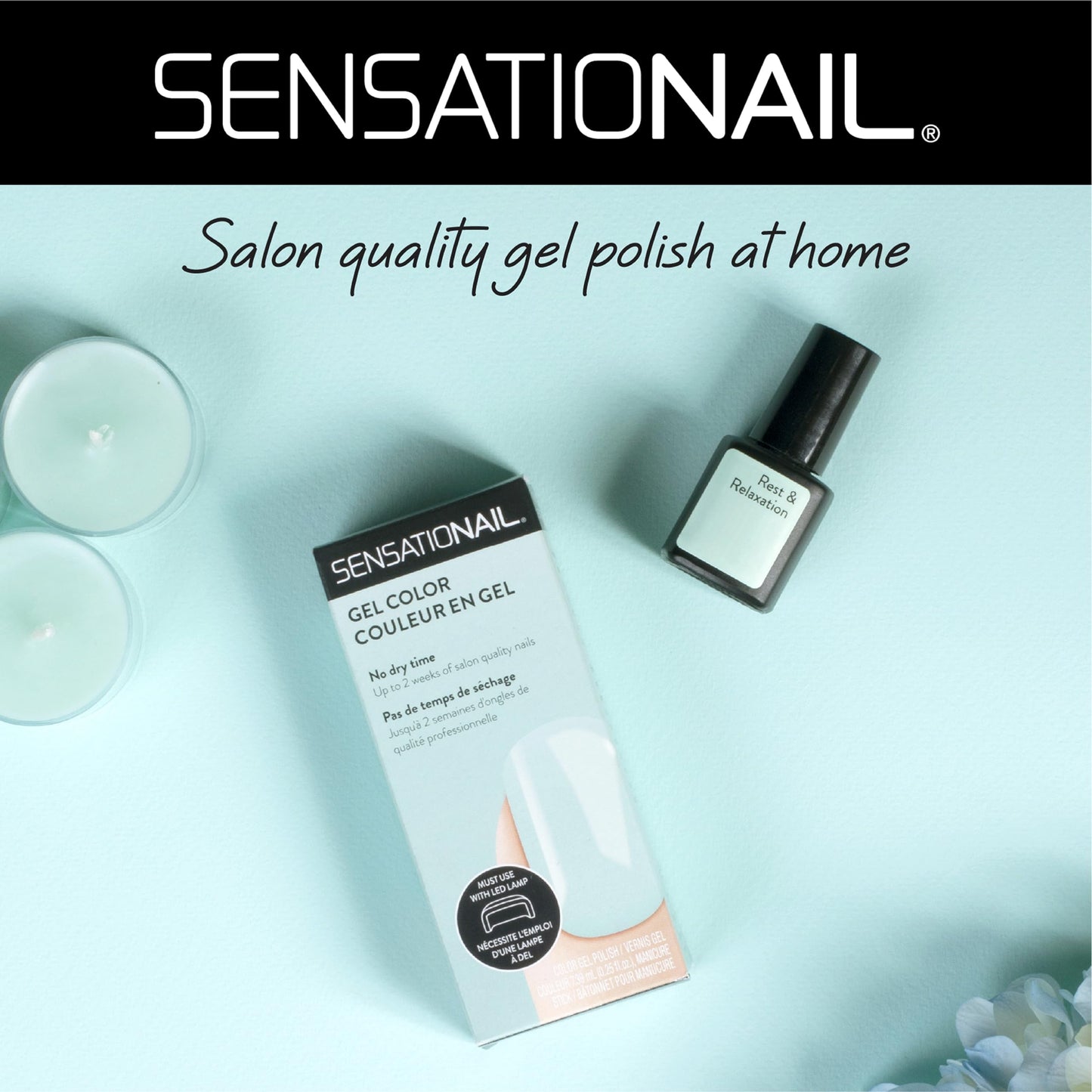 Sensationail Gel Nail Polish Color Kit - 10 Most Popular Gel Nail Colors - High Shine, Durable & Fast-Curing - Lasts Up to 2 Weeks - 10 Piece Set