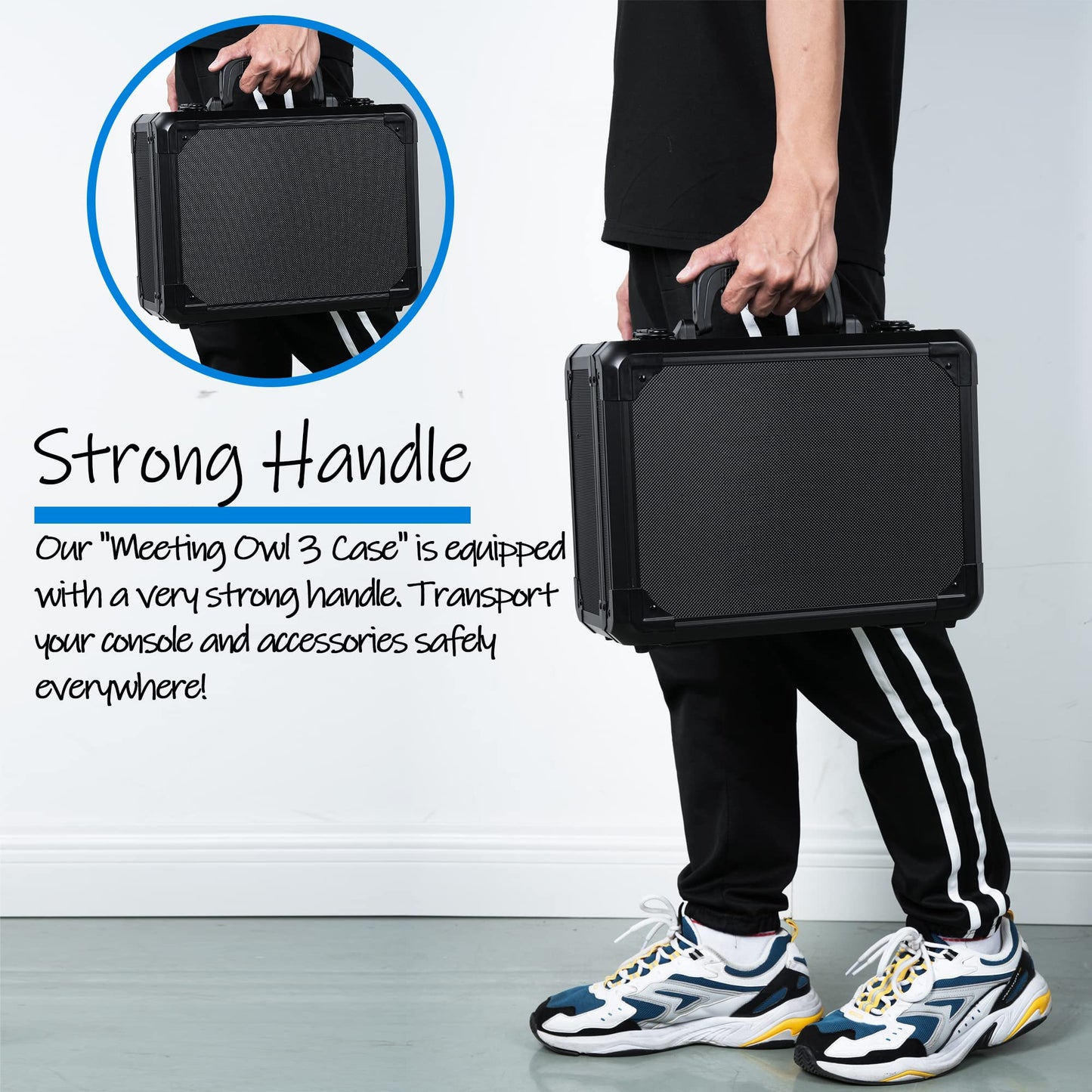 D DACCKIT Carrying Case for Meeting Owl 3 - Hard Travel Case Compatible with Meeting Owl 3, Meeting Owl 4+ and Accessories