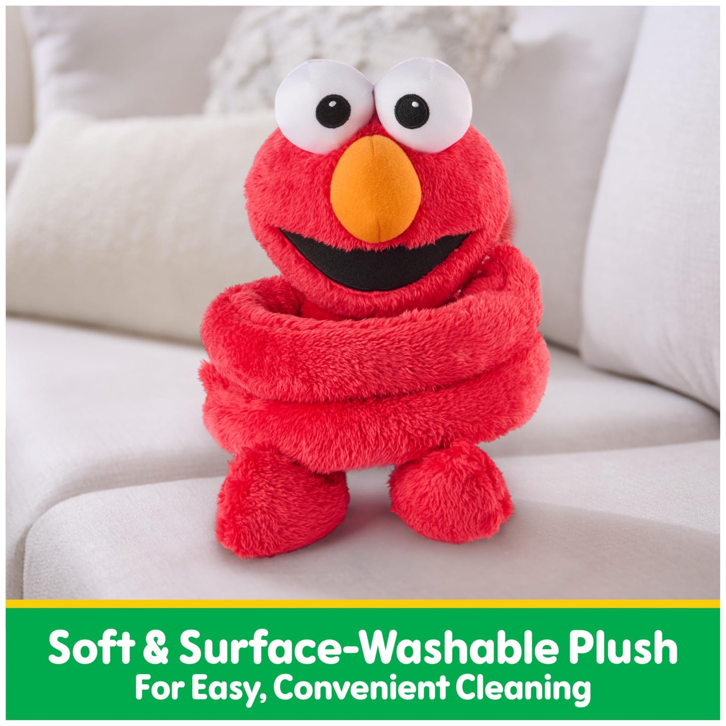 GUND Sesame Street Official Elmo Hug-a-Moves Plush, Plush Muppet, Sensory Toy, Premium Plush Toy for Ages 1 & Up, Red, 14”