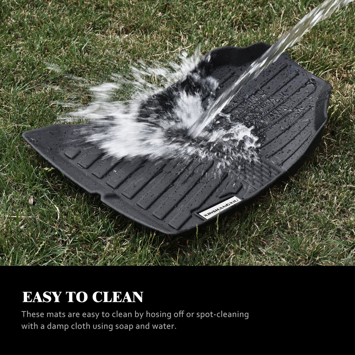 XINSHANGXIU Car Floor Mat for 2019 2020 2021 2022 2023 2024 2025 Mercedes-Benz Sprinter 2500/3500,Custom Fit Front Row Van Floor Liner Interior Vehicle Accessories,Black