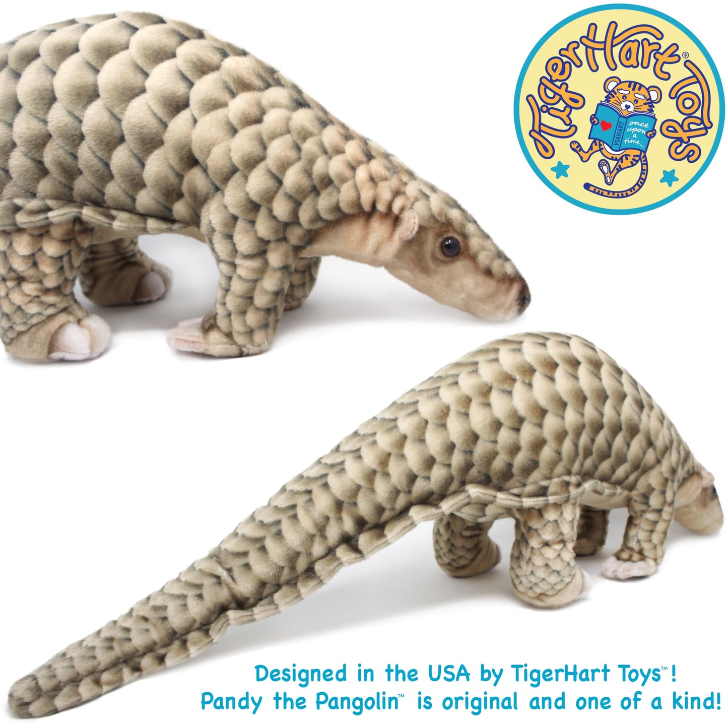 Pandy The Pangolin - 30 Inch Stuffed Animal Plush - by TigerHart Toys