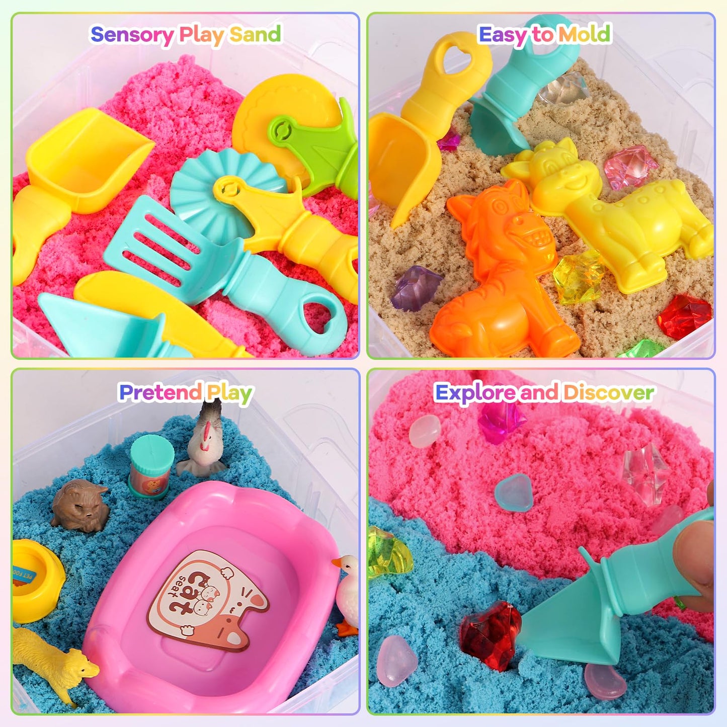 Dqoetort Stackable Sensory Bin