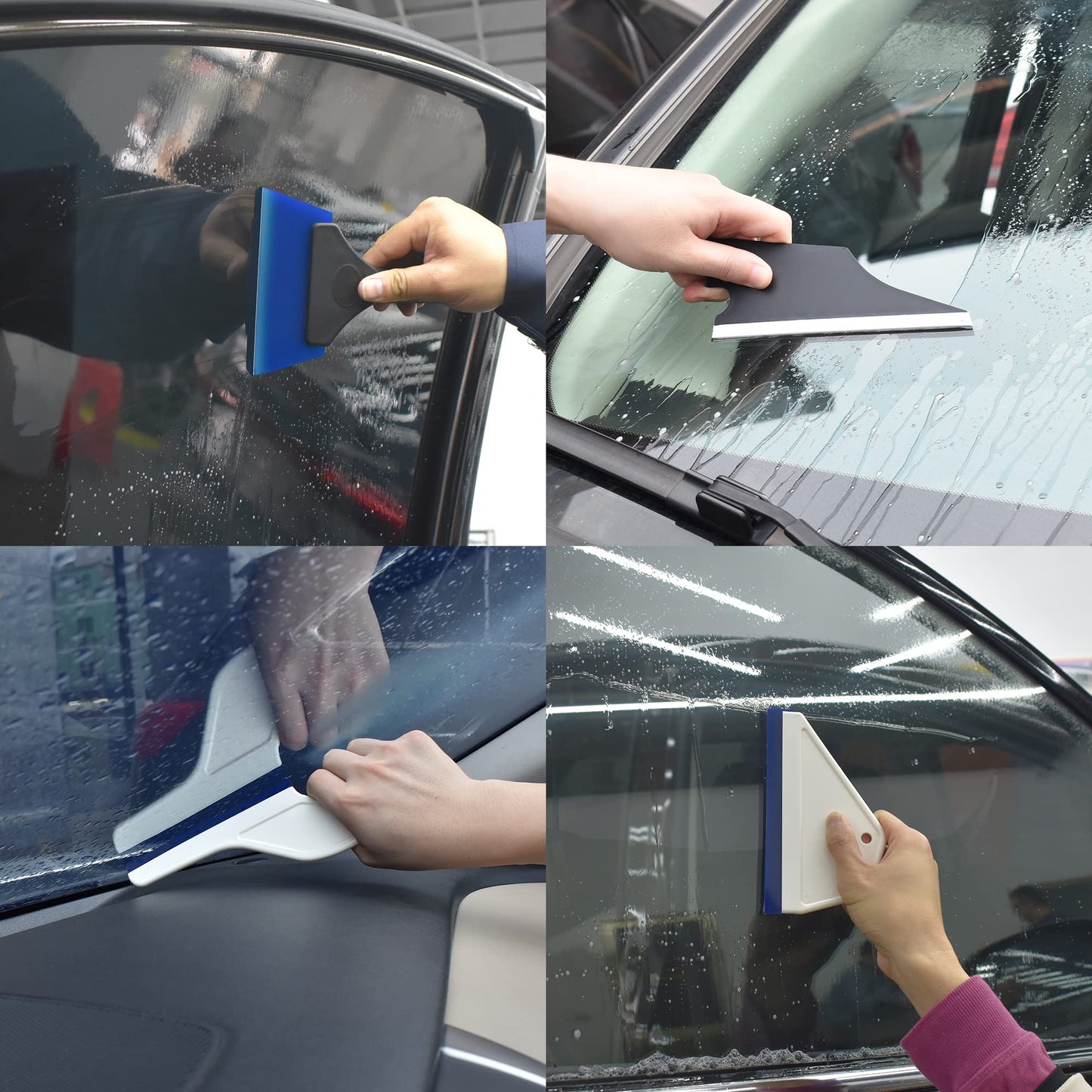 Zanch Window Tint Kit,Complete Tool Set for Professional Window Tint Protective Film Installation【Deluxe 64pcs with Tool Waist Bag】