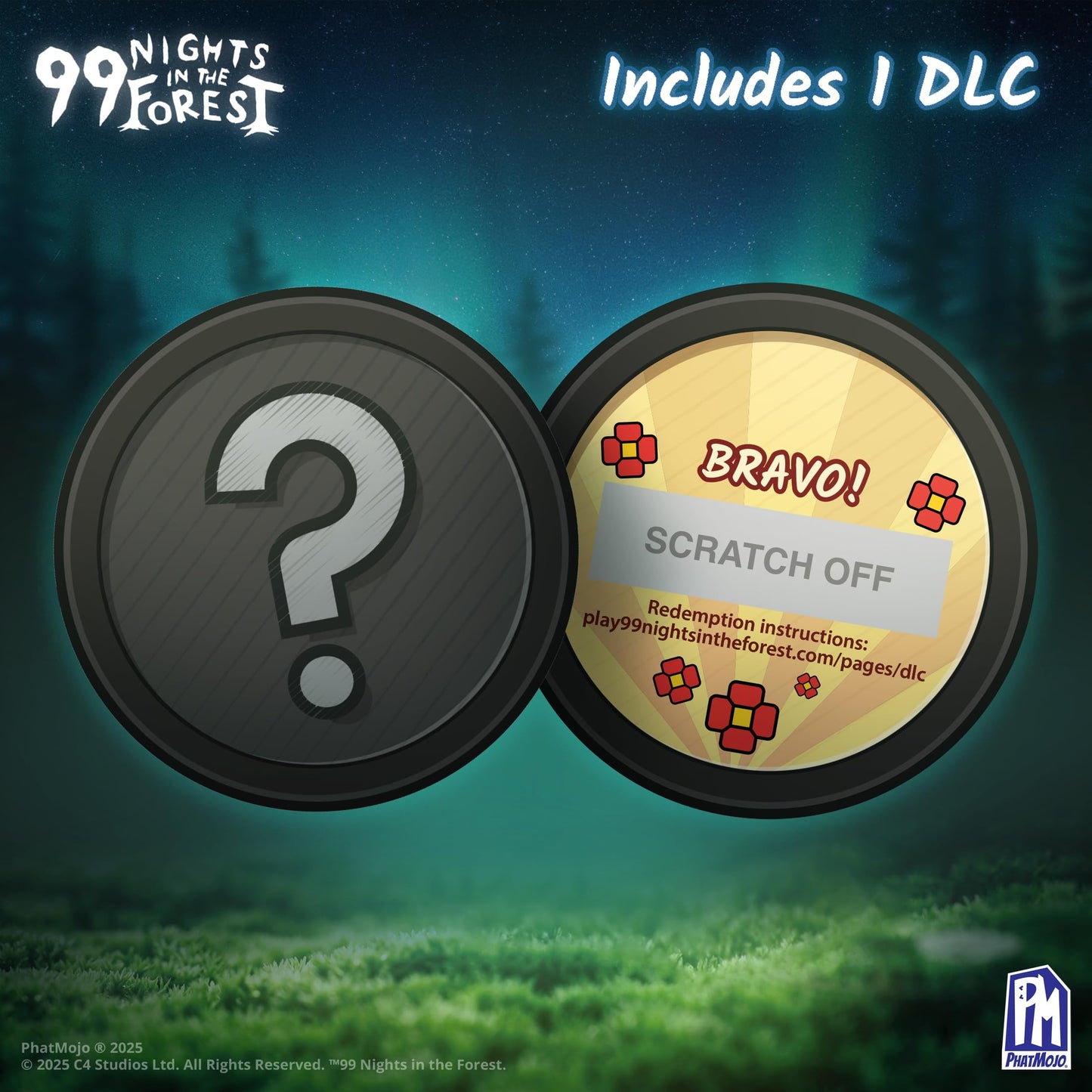 PhatMojo 99 Nights in The Forest — 12.5” Deluxe Plush — The Deer — Series 1 — Includes DLC Codes Redeemable on Roblox — Floppy Stuffed Animal Plush Toy — Officially Licensed