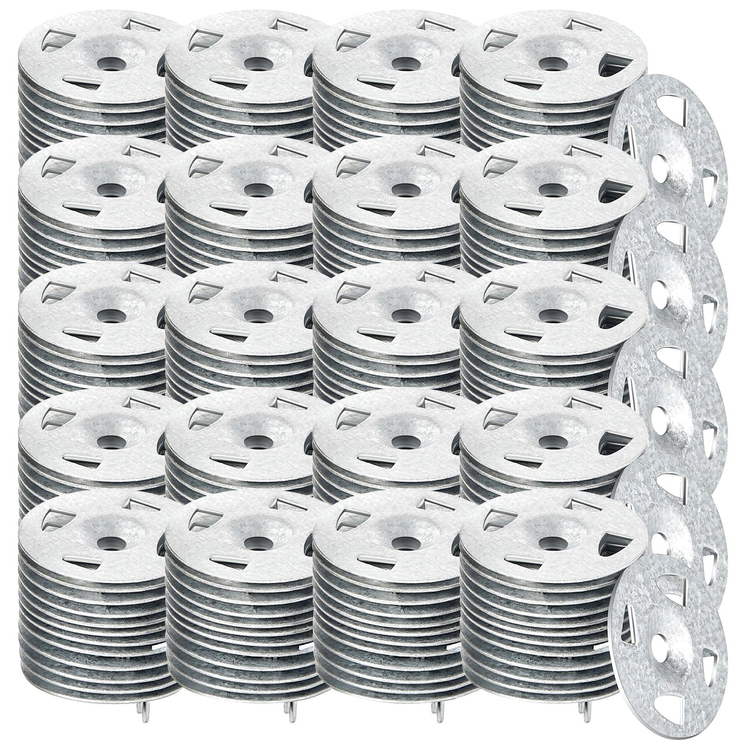 Washers for Installation of Foam Board Panels 1-1/8 Inch Galvanized Steel Washer for Fixing Fastening Installation(2000 Pcs)